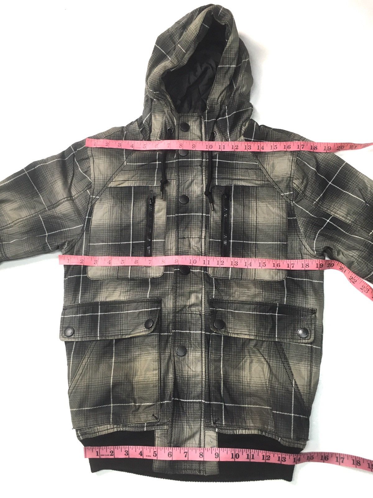 Divided × H&M × Japanese Brand Vintage divided wool hoodie checkered bomber jacket Size US S / EU 44-46 / 1 - 3 Thumbnail