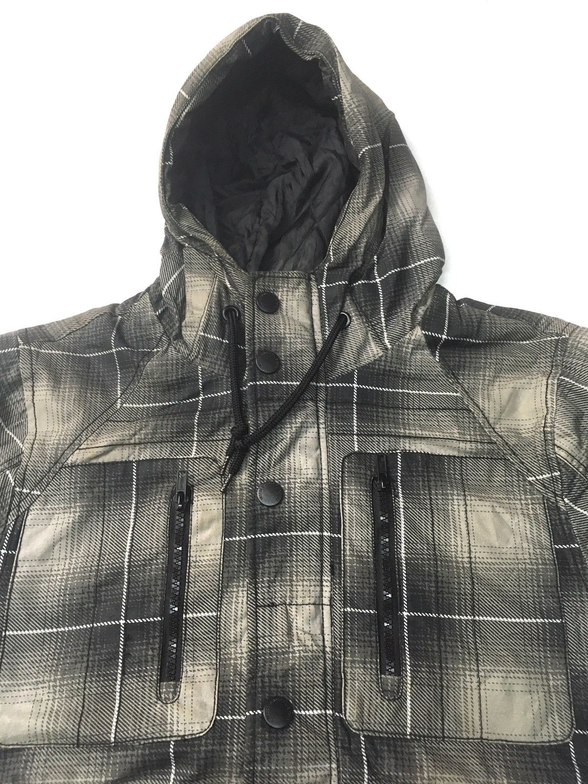 Divided × H&M × Japanese Brand Vintage divided wool hoodie checkered bomber jacket Size US S / EU 44-46 / 1 - 6 Thumbnail