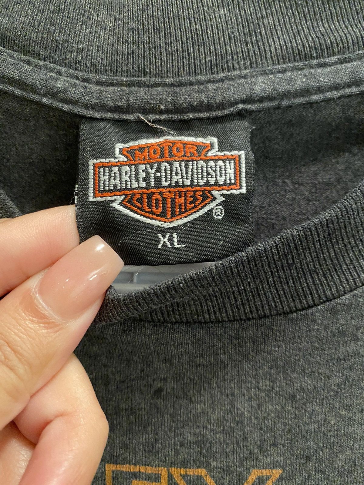 Harley Davidson × Vintage Harley Davidson 3D Emblem 1990 Made in the USA Size US XL / EU 56 / 4 - 3 Thumbnail