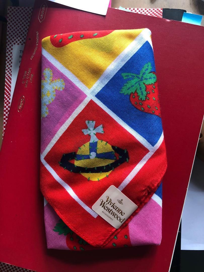 image of Vivienne Westwood Accessories Handkerchief in Red, Men's