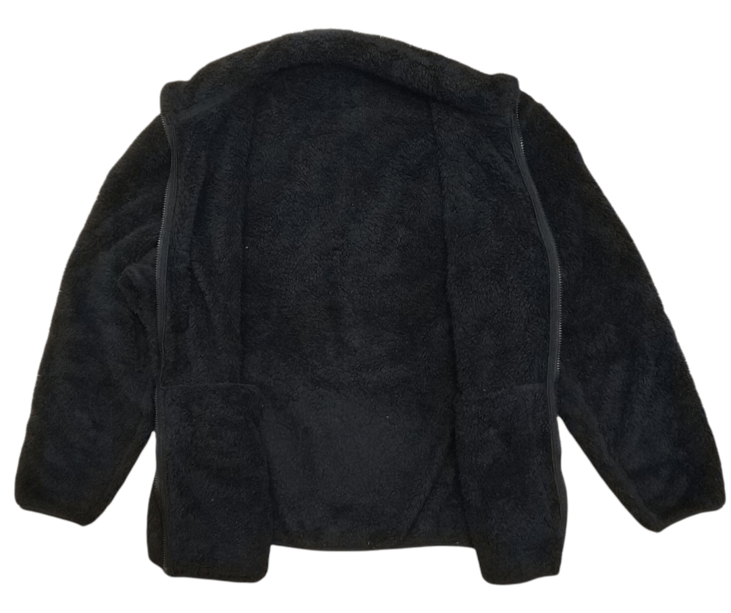 Japanese Brand 🔥Big Size Black Uniqlo Faux Fur Fleece Jacket Size US XXL / EU 58 / 5 - 2 Thumbnail