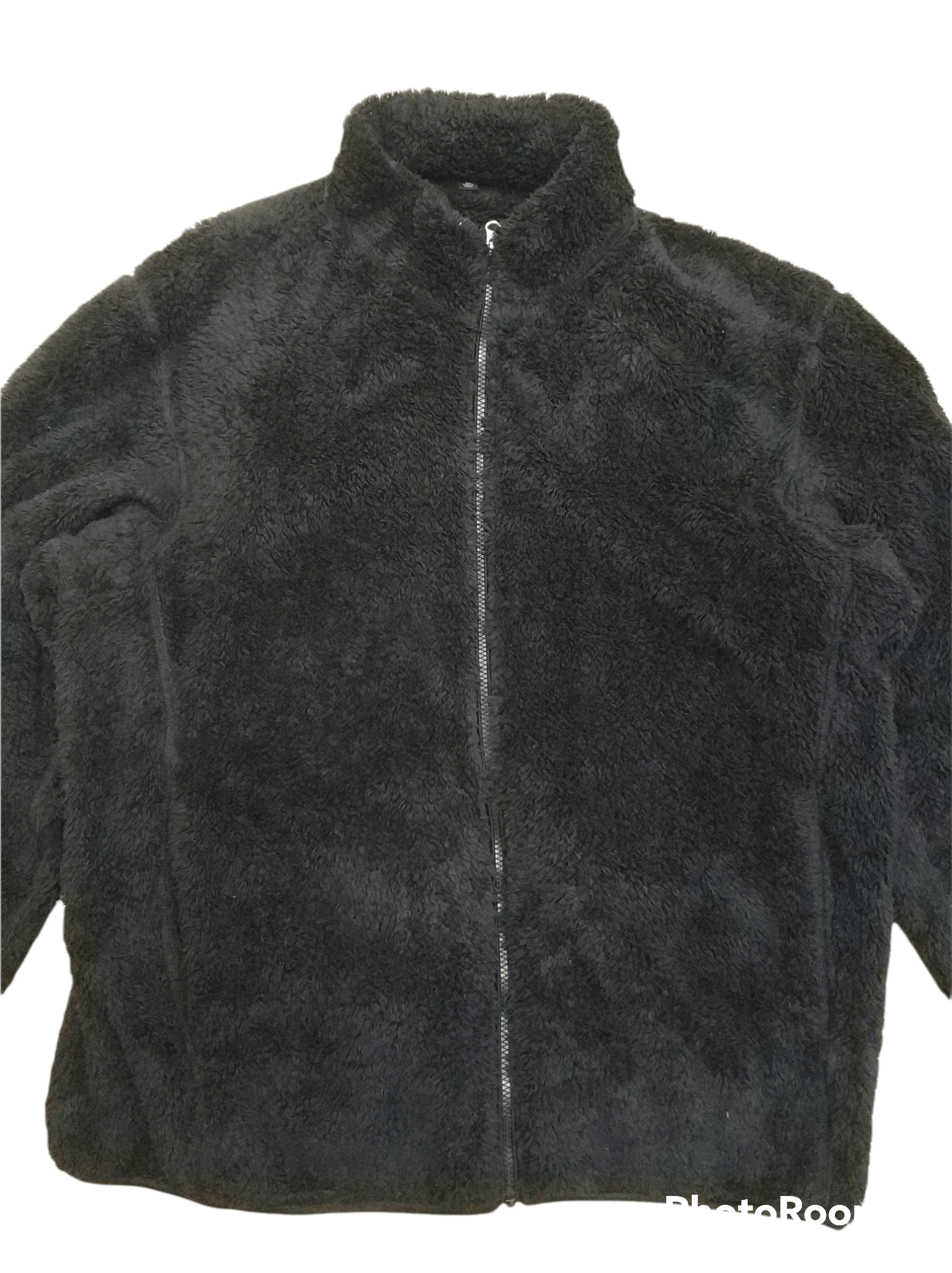Japanese Brand 🔥Big Size Black Uniqlo Faux Fur Fleece Jacket Size US XXL / EU 58 / 5 - 3 Thumbnail