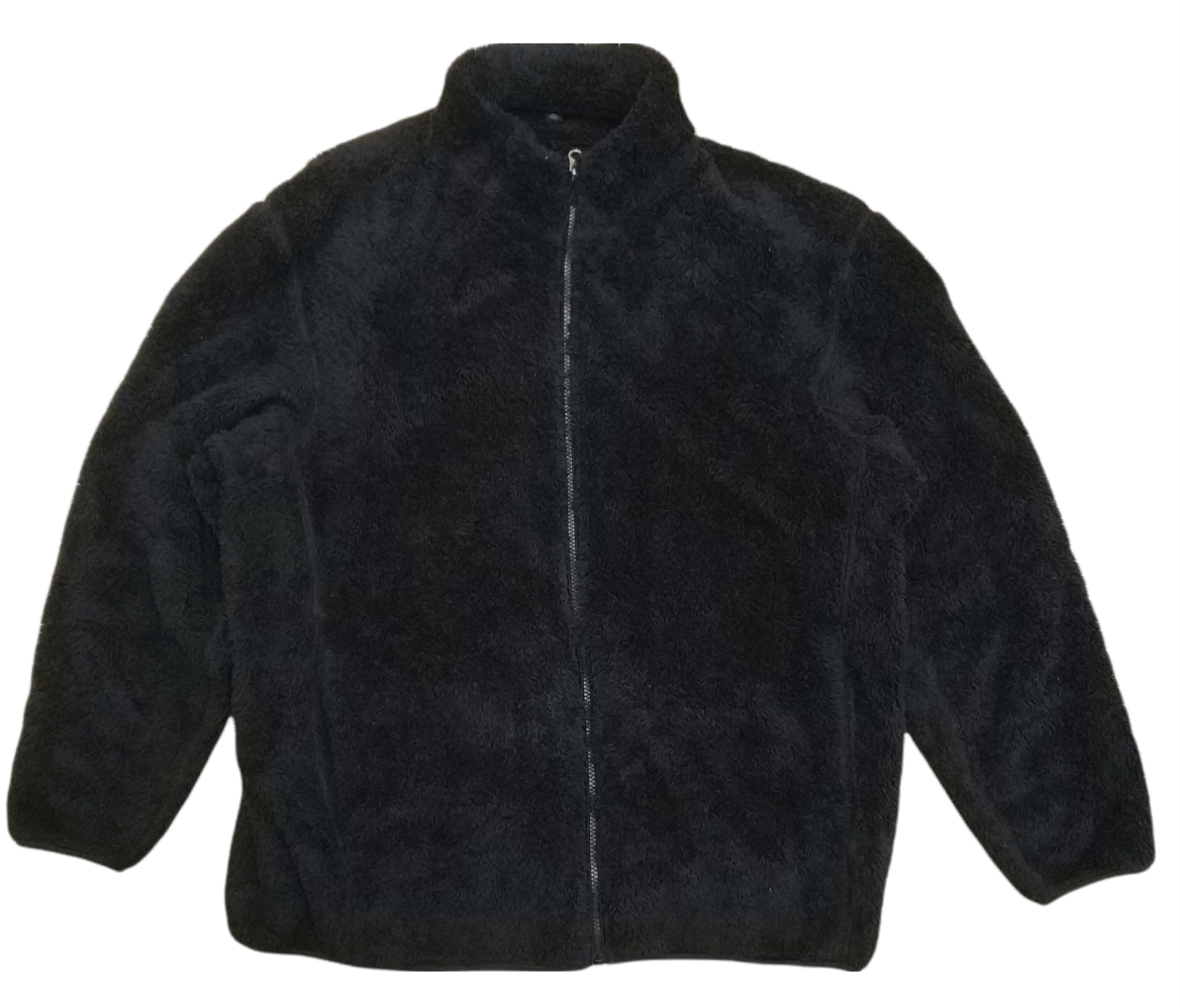 Japanese Brand 🔥Big Size Black Uniqlo Faux Fur Fleece Jacket Size US XXL / EU 58 / 5 - 1 Thumbnail