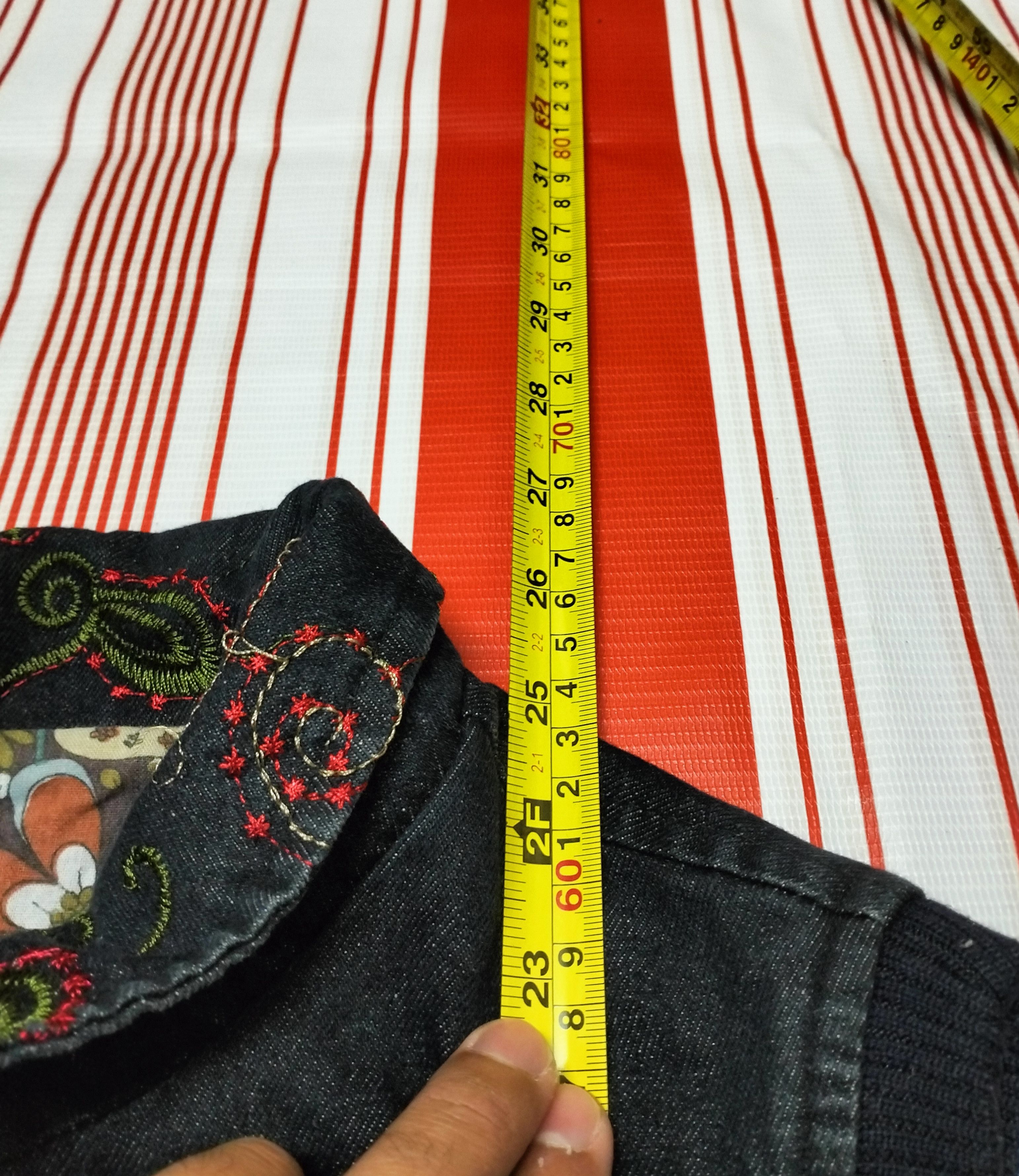 Japanese Brand × Vintage Japanese brand Denim Flower Design vest Sweater Size US S / EU 44-46 / 1 - 3 Thumbnail