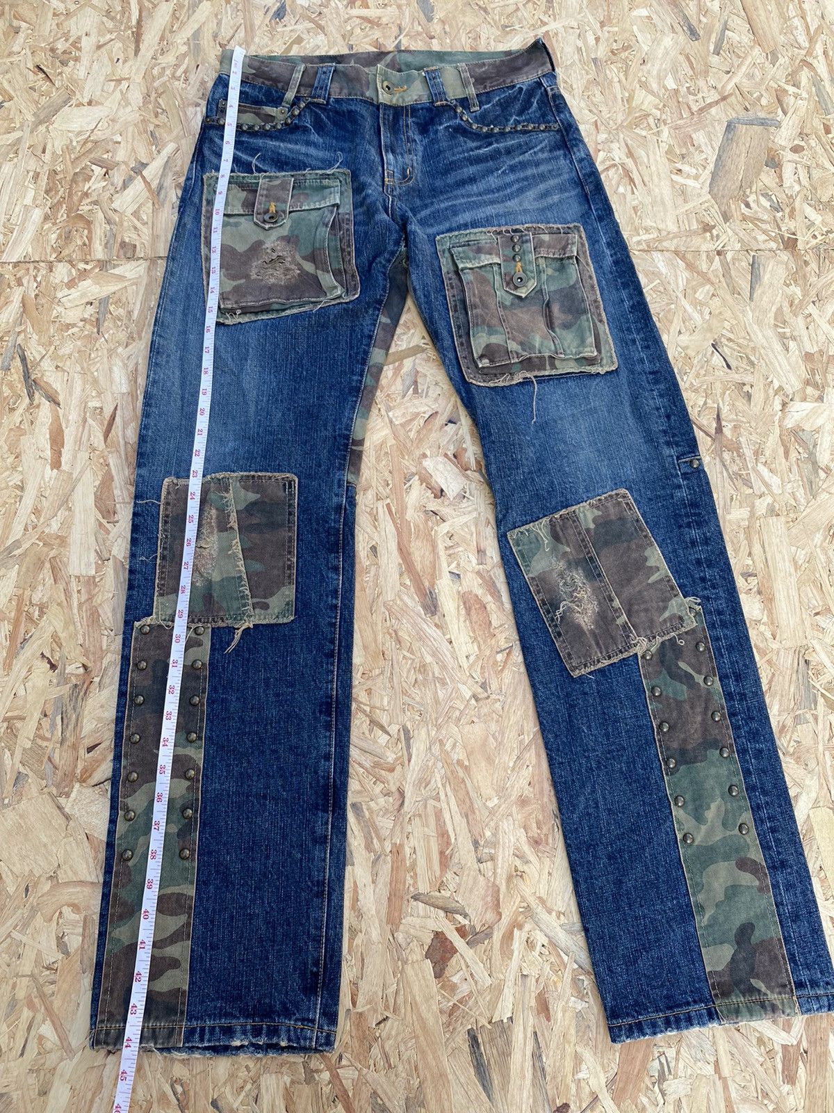 Japanese Brand Japanese Brand X Modem Lovers Custom Made multipocket jeans Size US 33 - 16 Thumbnail