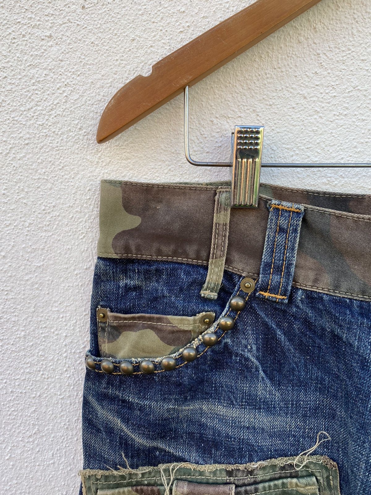 Japanese Brand Japanese Brand X Modem Lovers Custom Made multipocket jeans Size US 33 - 6 Thumbnail