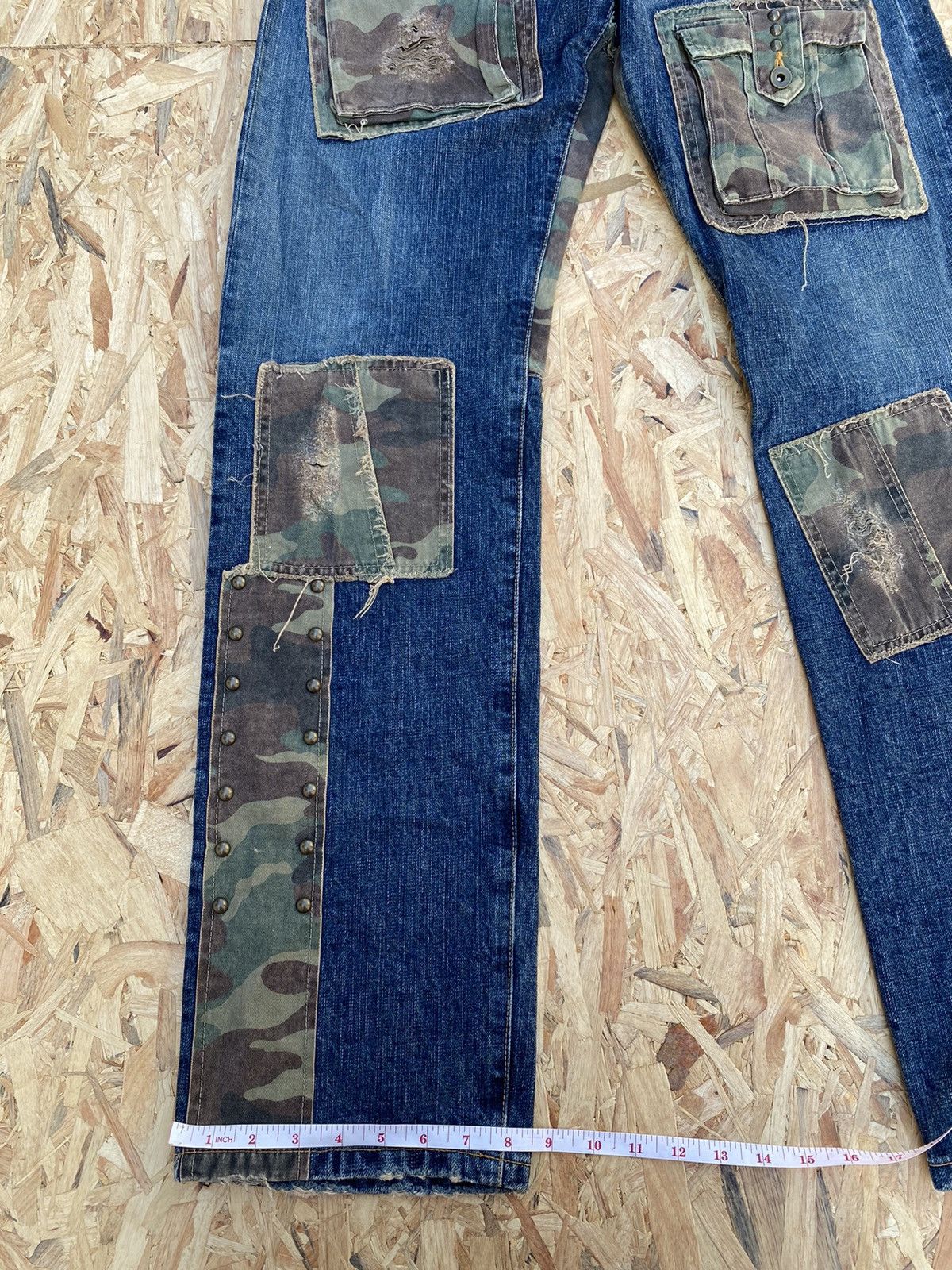 Japanese Brand Japanese Brand X Modem Lovers Custom Made multipocket jeans Size US 33 - 11 Thumbnail