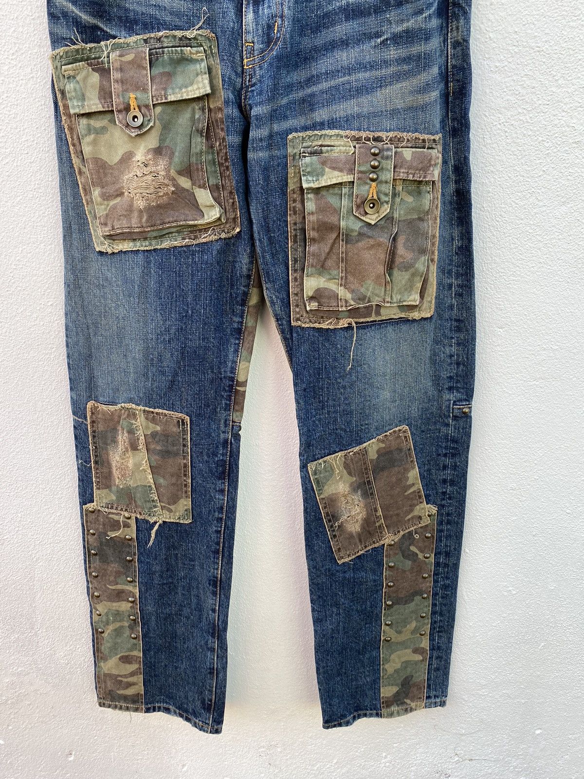 Japanese Brand Japanese Brand X Modem Lovers Custom Made multipocket jeans Size US 33 - 4 Thumbnail