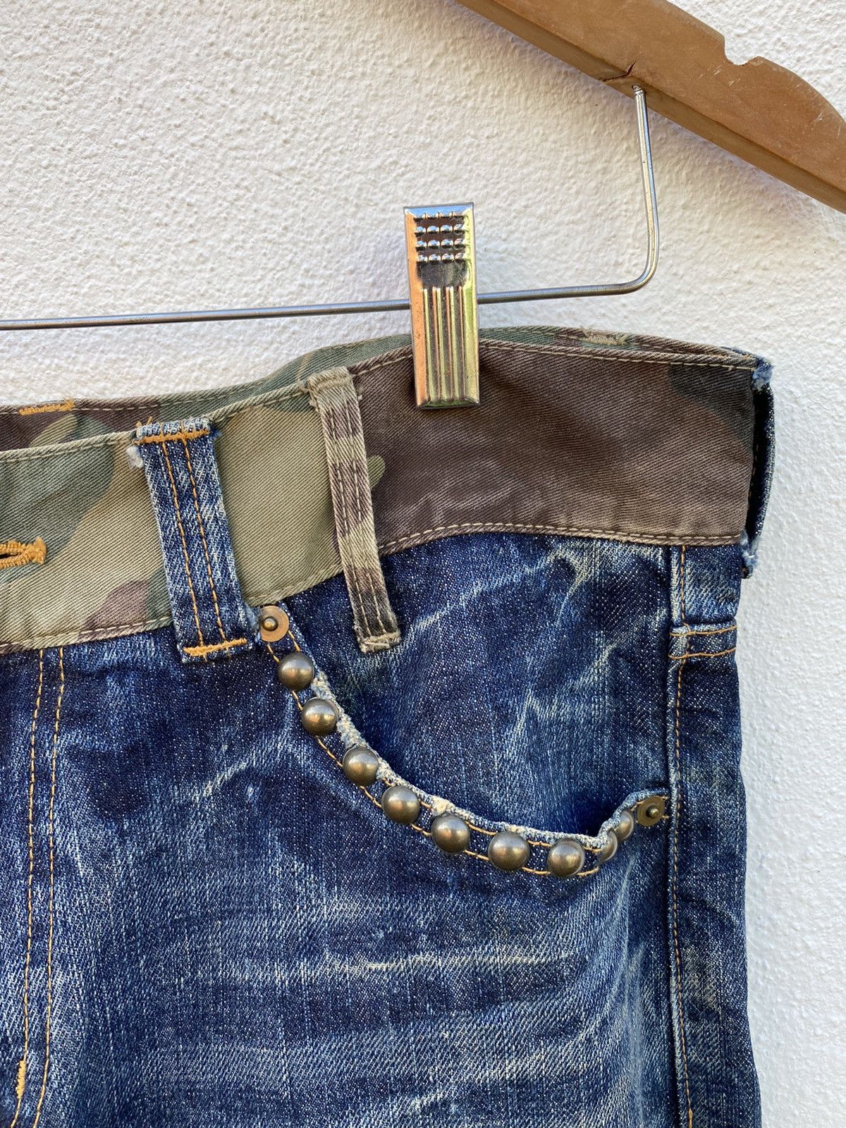Japanese Brand Japanese Brand X Modem Lovers Custom Made multipocket jeans Size US 33 - 5 Thumbnail