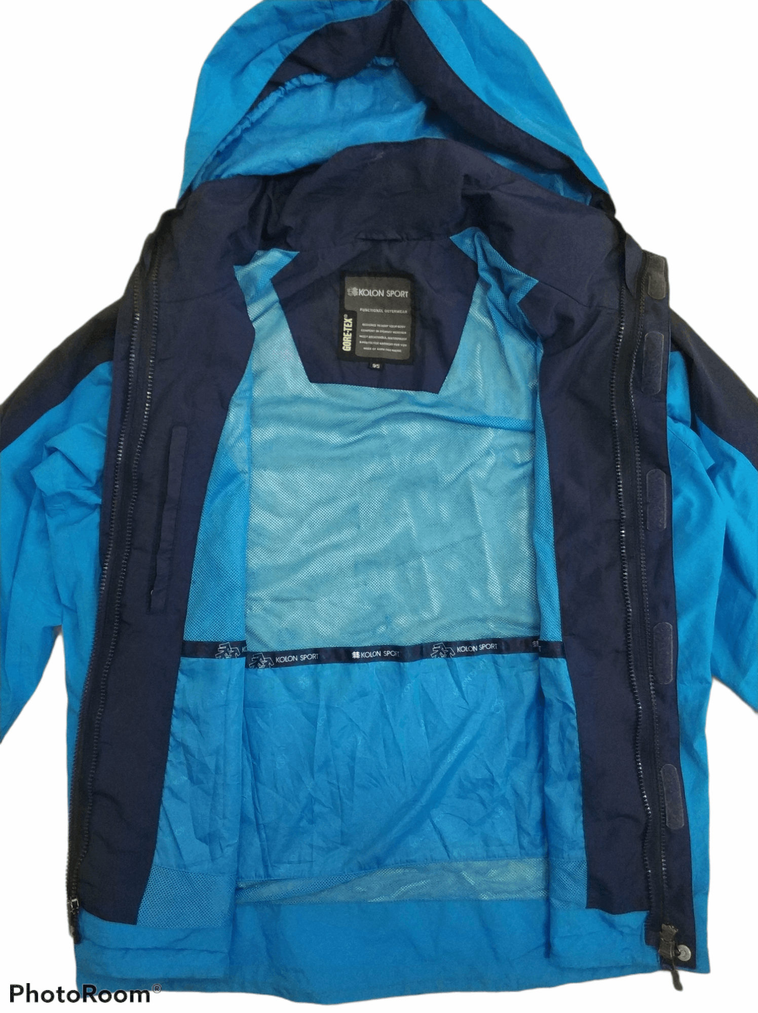 Goretex 🔥Two Tone Blue Goretex Japanese Brand Windbreaker Jackets Size US M / EU 48-50 / 2 - 6 Thumbnail