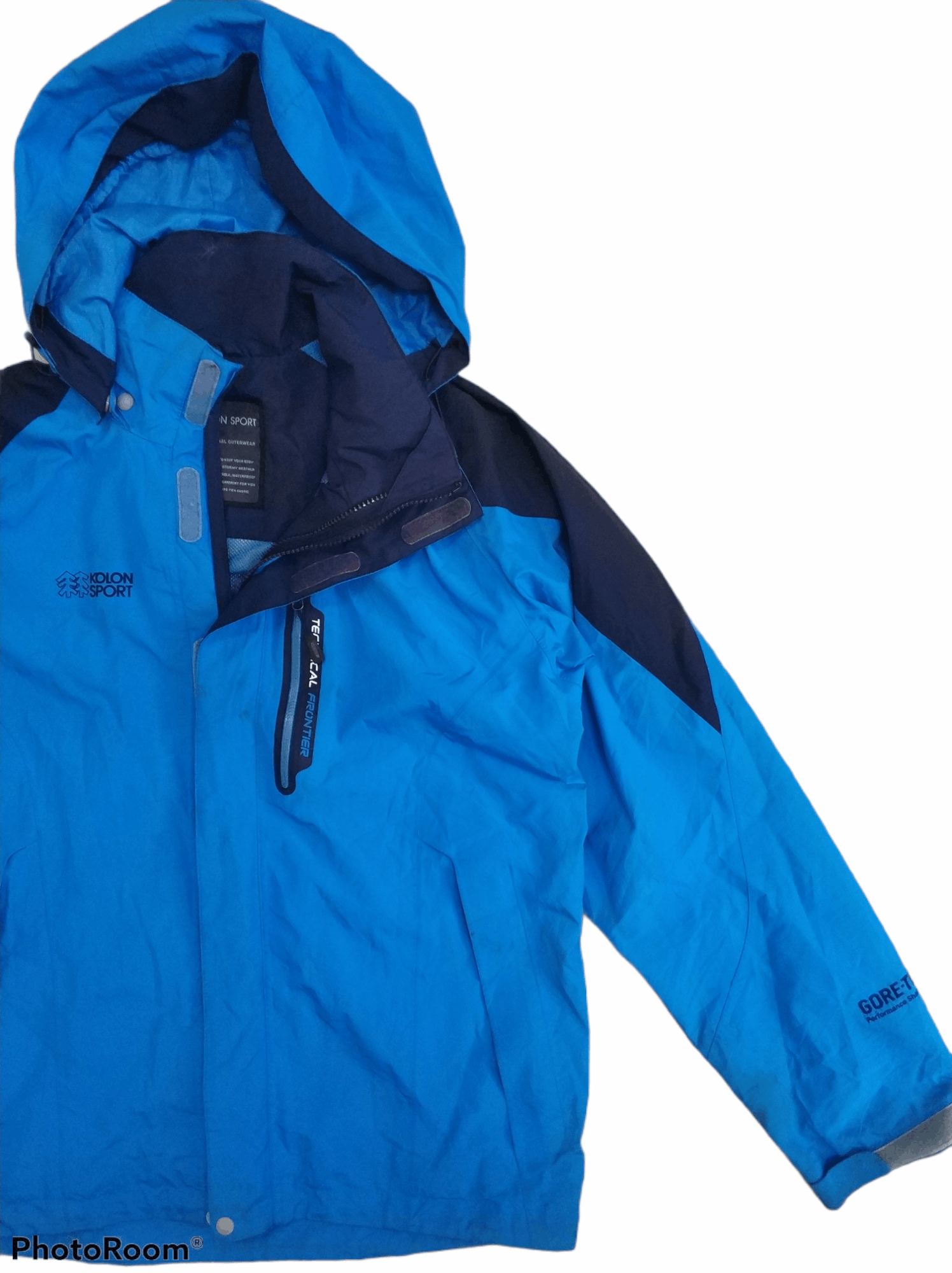 Goretex 🔥Two Tone Blue Goretex Japanese Brand Windbreaker Jackets Size US M / EU 48-50 / 2 - 2 Thumbnail
