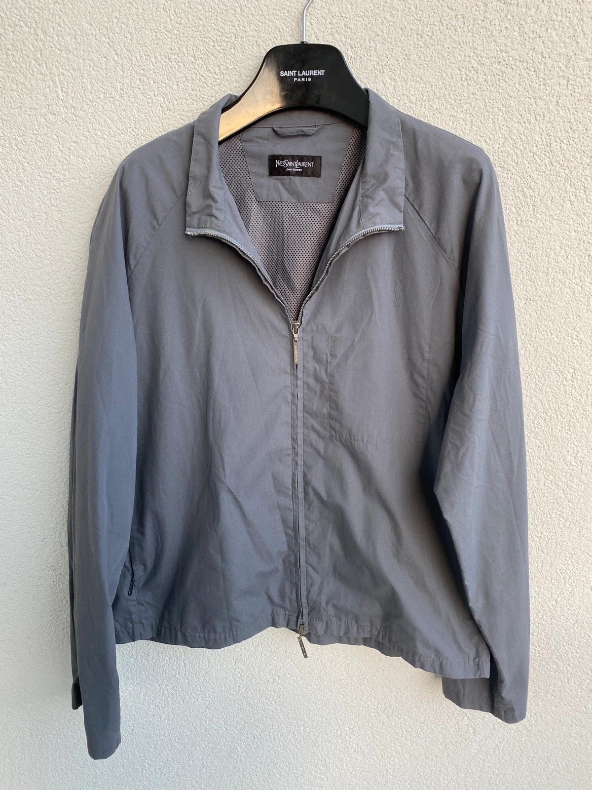 Yves Saint Laurent Silver YSL Jacket Logo Size US L / EU 52-54 / 3 - 7 Thumbnail