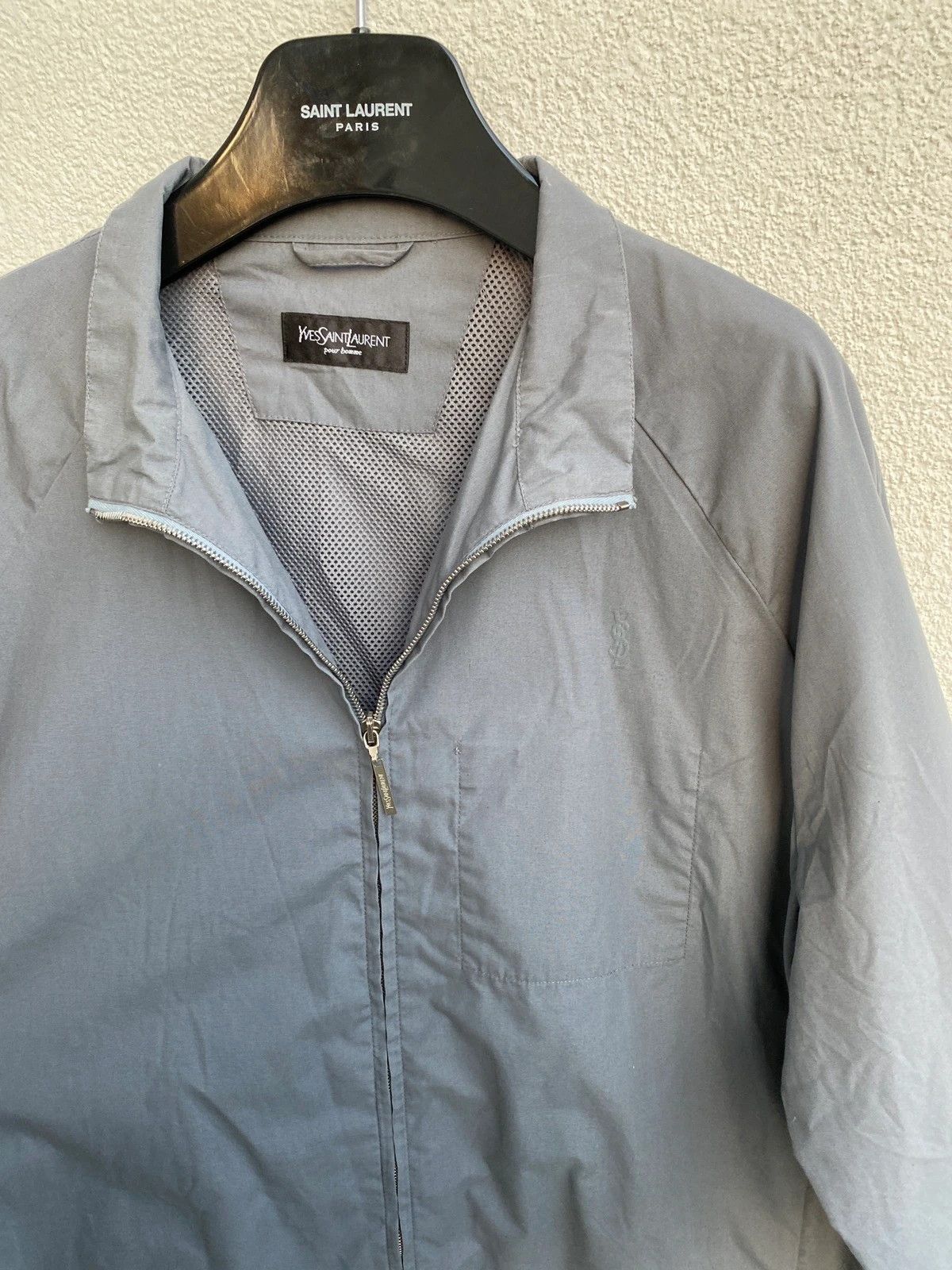 Yves Saint Laurent Silver YSL Jacket Logo Size US L / EU 52-54 / 3 - 5 Thumbnail