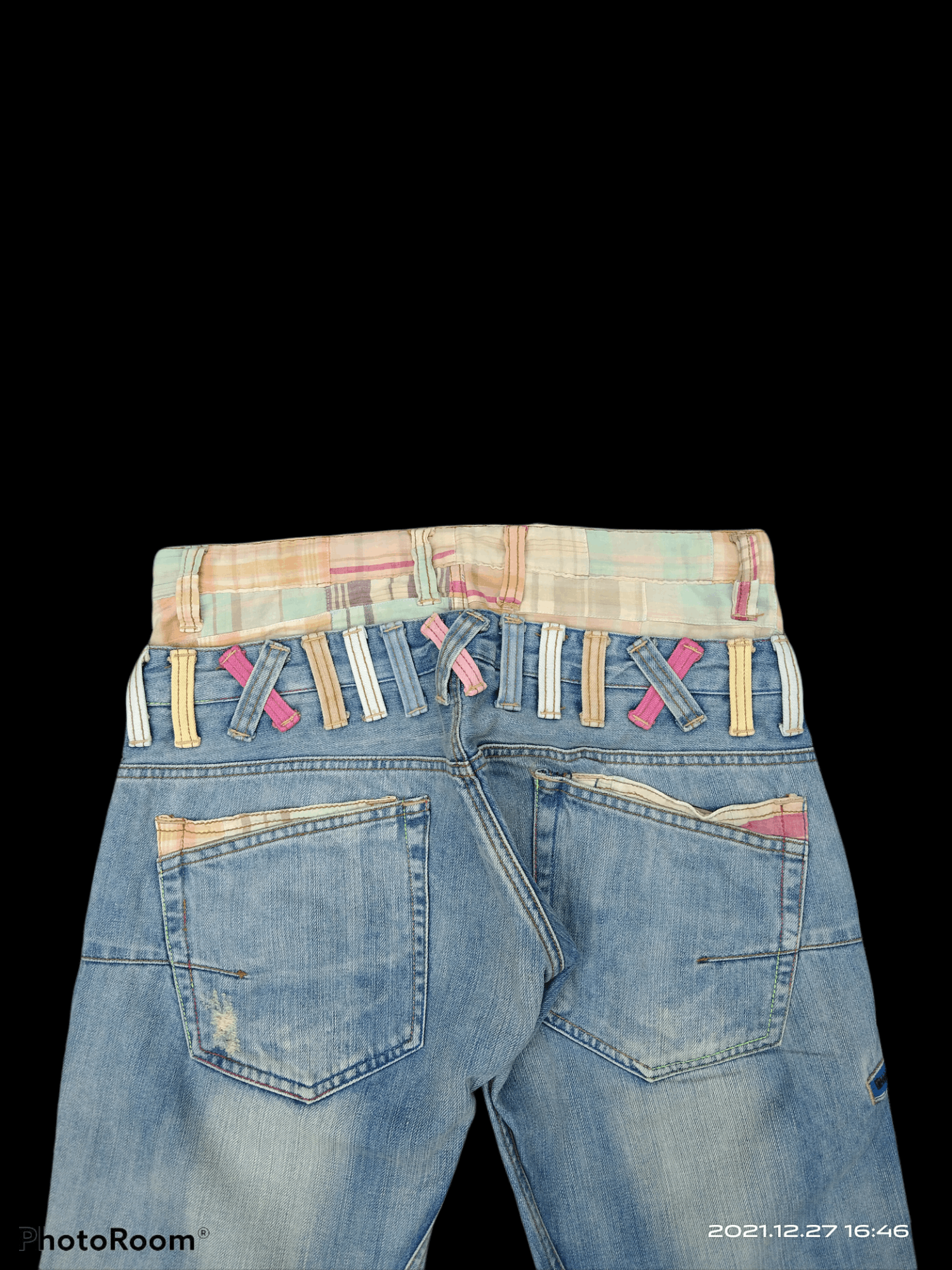 Other DiSTRESSED MULTIPOCKET DOUBLE WAIST DOMINATE DENIM PANTS Size US 31 - 4 Thumbnail