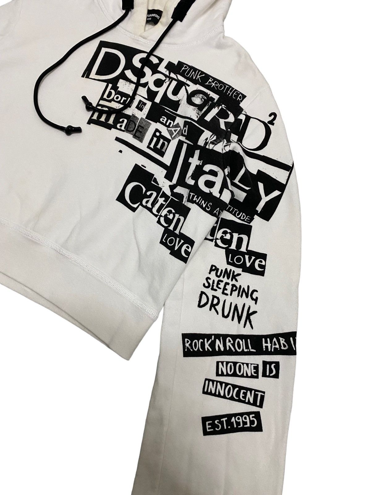 Dsquared2 × Vintage Offer‼️Vintage Dsquared2 Punk Rock Hoodie Size XXS / US 00 / IT 34 - 4 Thumbnail