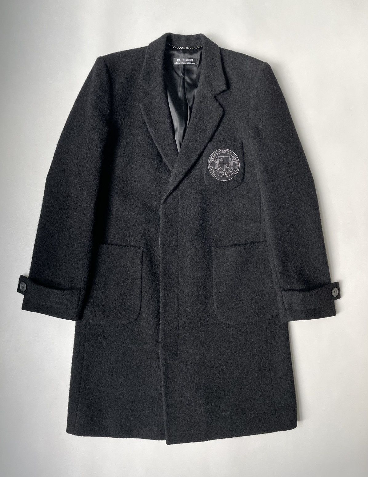 2000aw RAF SIMONS ウール ロングコート アーカイブ