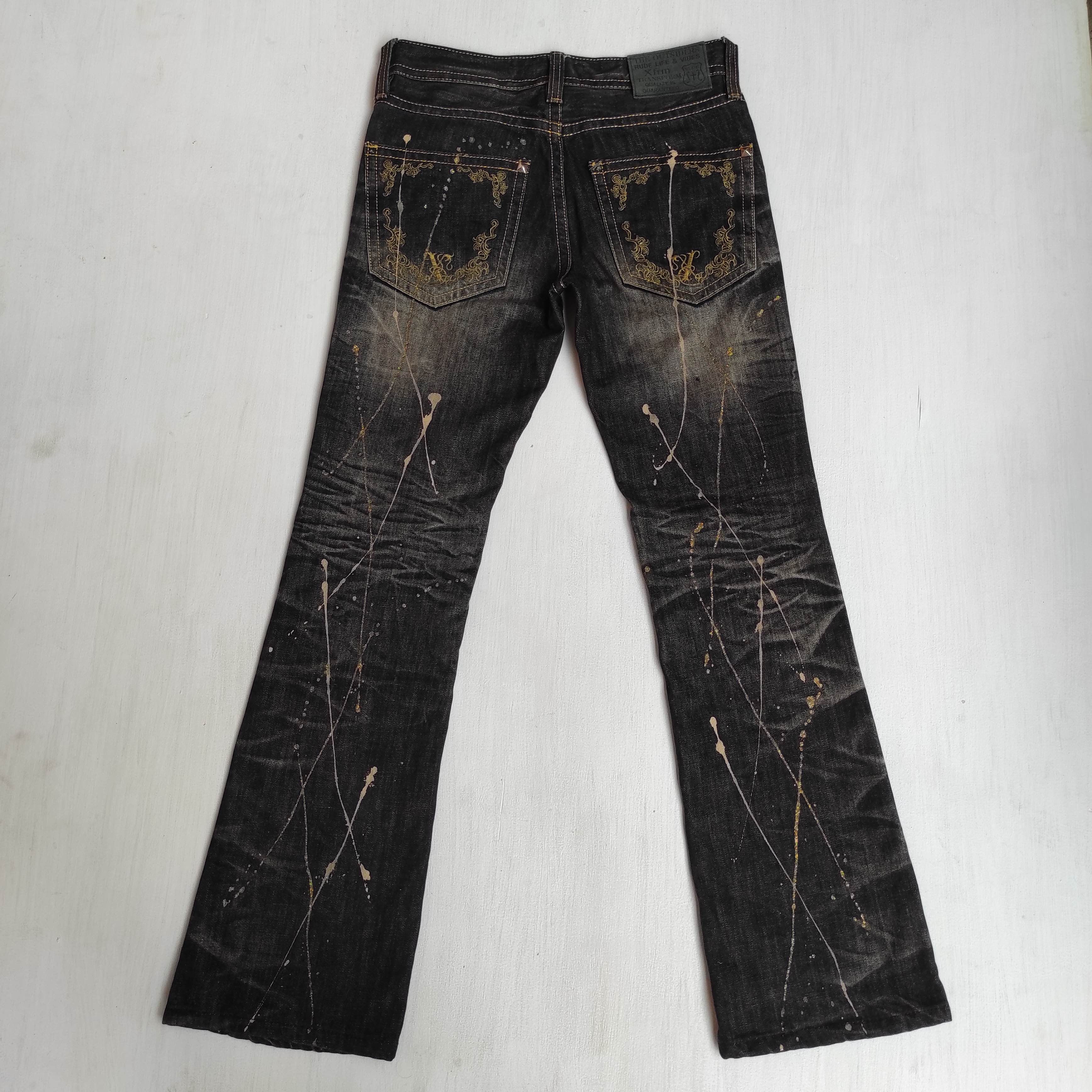 Tornado Mart Flare Jeans XFRM Splash Low Rise Boot Cut Denim size 28 Size US 28 / EU 44 - 12 Thumbnail