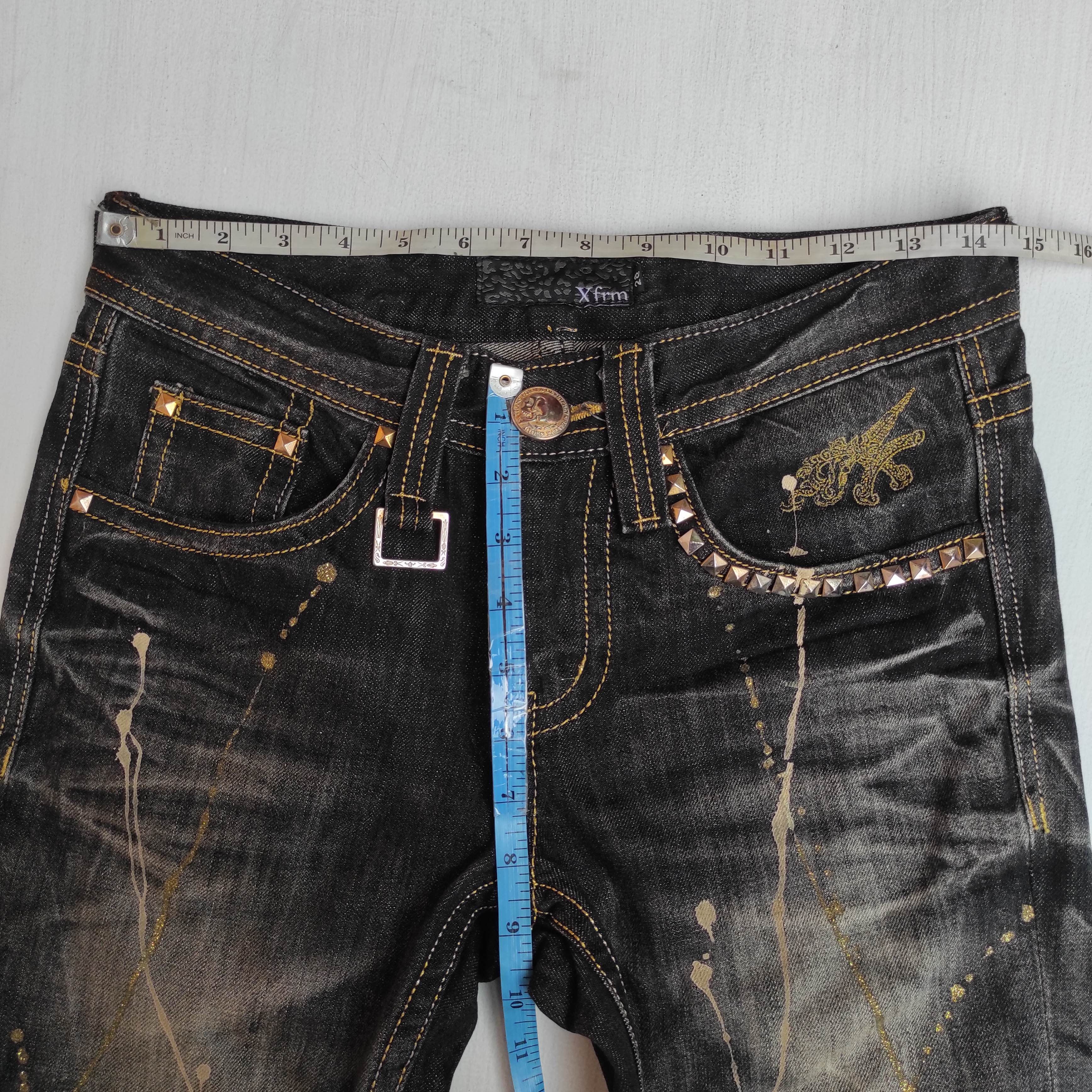 Tornado Mart Flare Jeans XFRM Splash Low Rise Boot Cut Denim size 28 Size US 28 / EU 44 - 19 Thumbnail