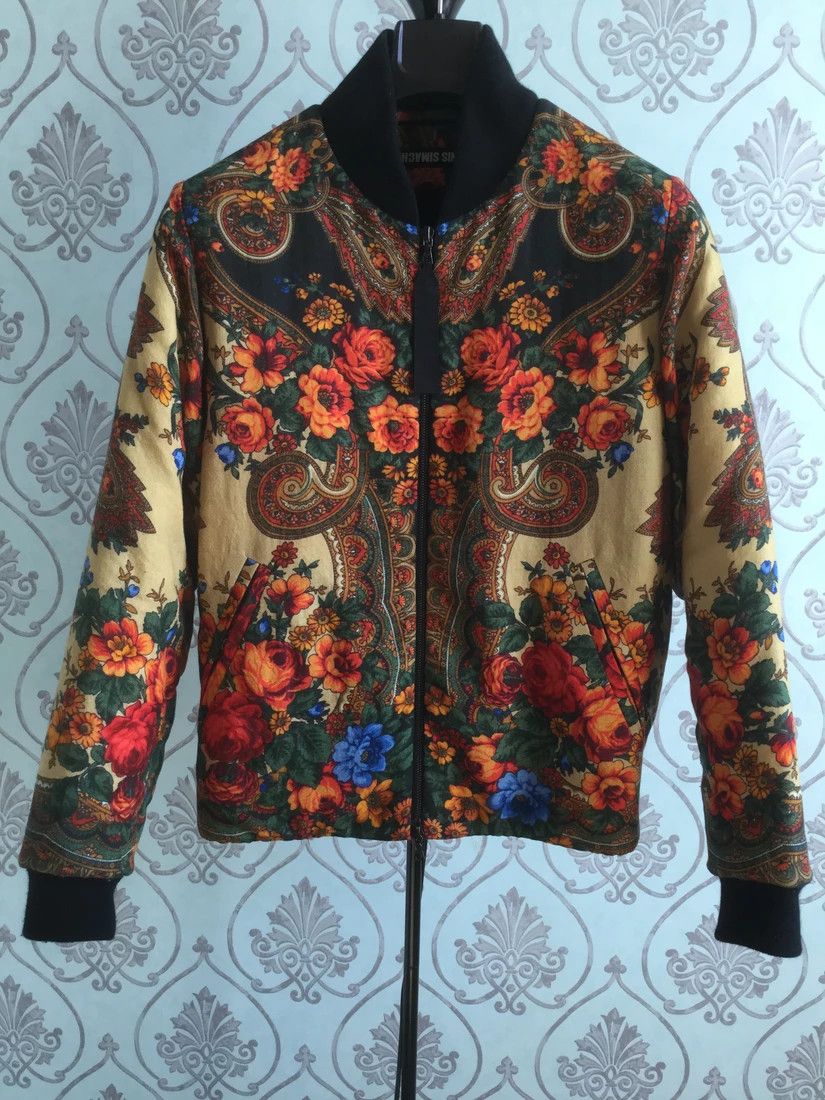 Awesome fullprinted wool bomber