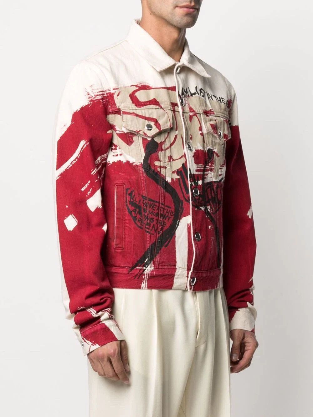 Marni Marni juju red painted denim jacket 48 new Size US M / EU 48-50 / 2 - 13 Thumbnail