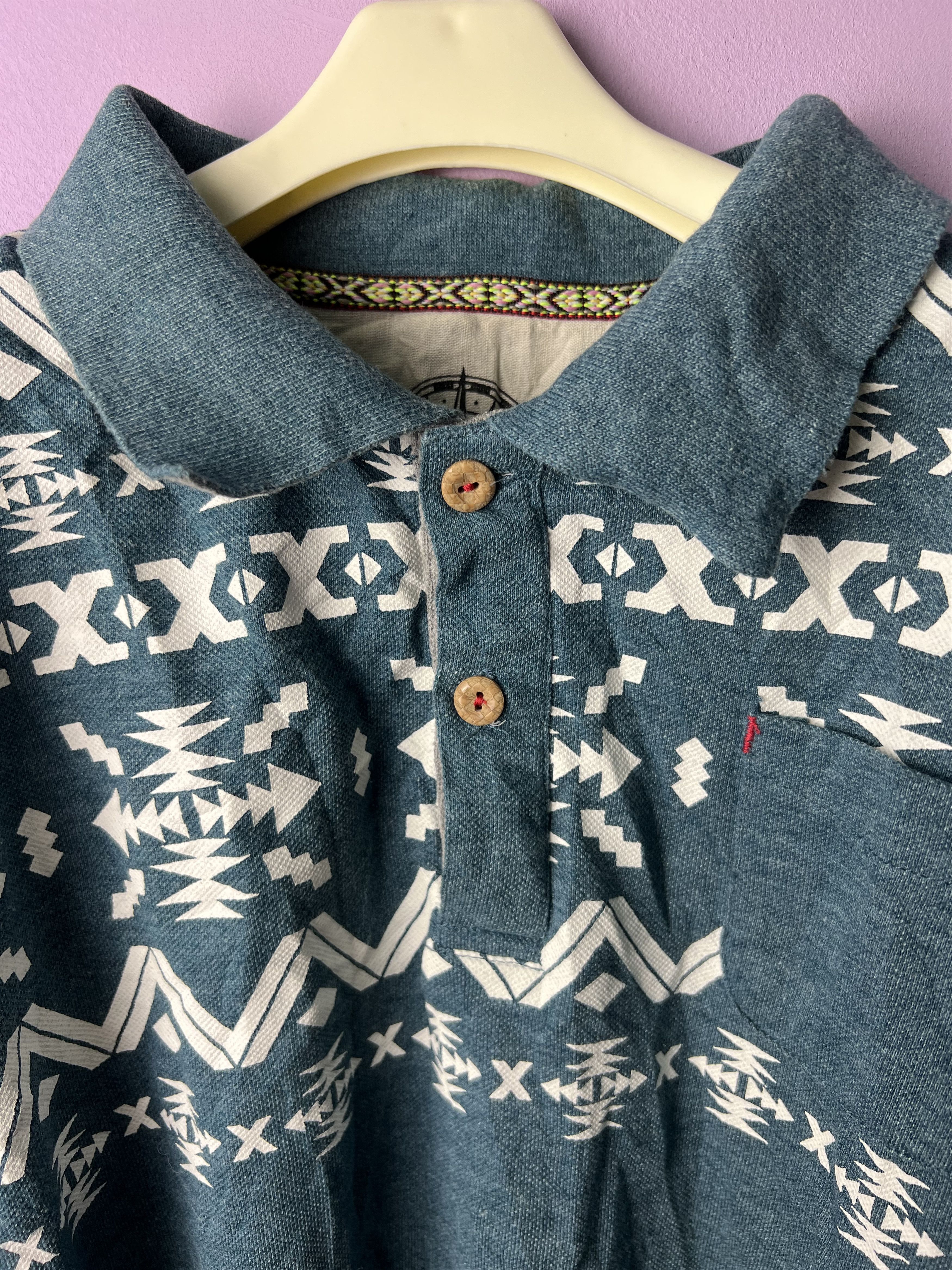 Japanese Brand 🔥Native Navajo Paraspur Polo Tees Size US M / EU 48-50 / 2 - 11 Thumbnail
