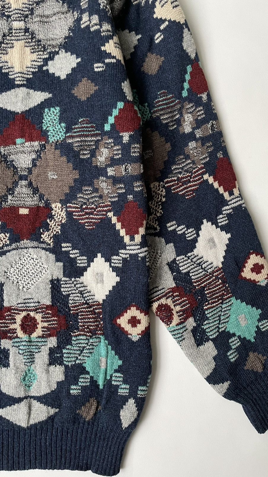 Raf Simons A/W 02 ‘Virginia Creeper’ Oversized Fair Isle Sweater Size US M / EU 48-50 / 2 - 16 Thumbnail