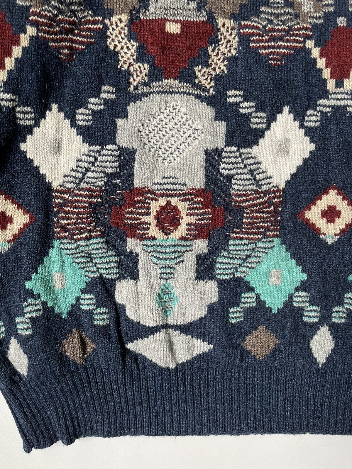 Raf Simons A/W 02 ‘Virginia Creeper’ Oversized Fair Isle Sweater Size US M / EU 48-50 / 2 - 9 Thumbnail
