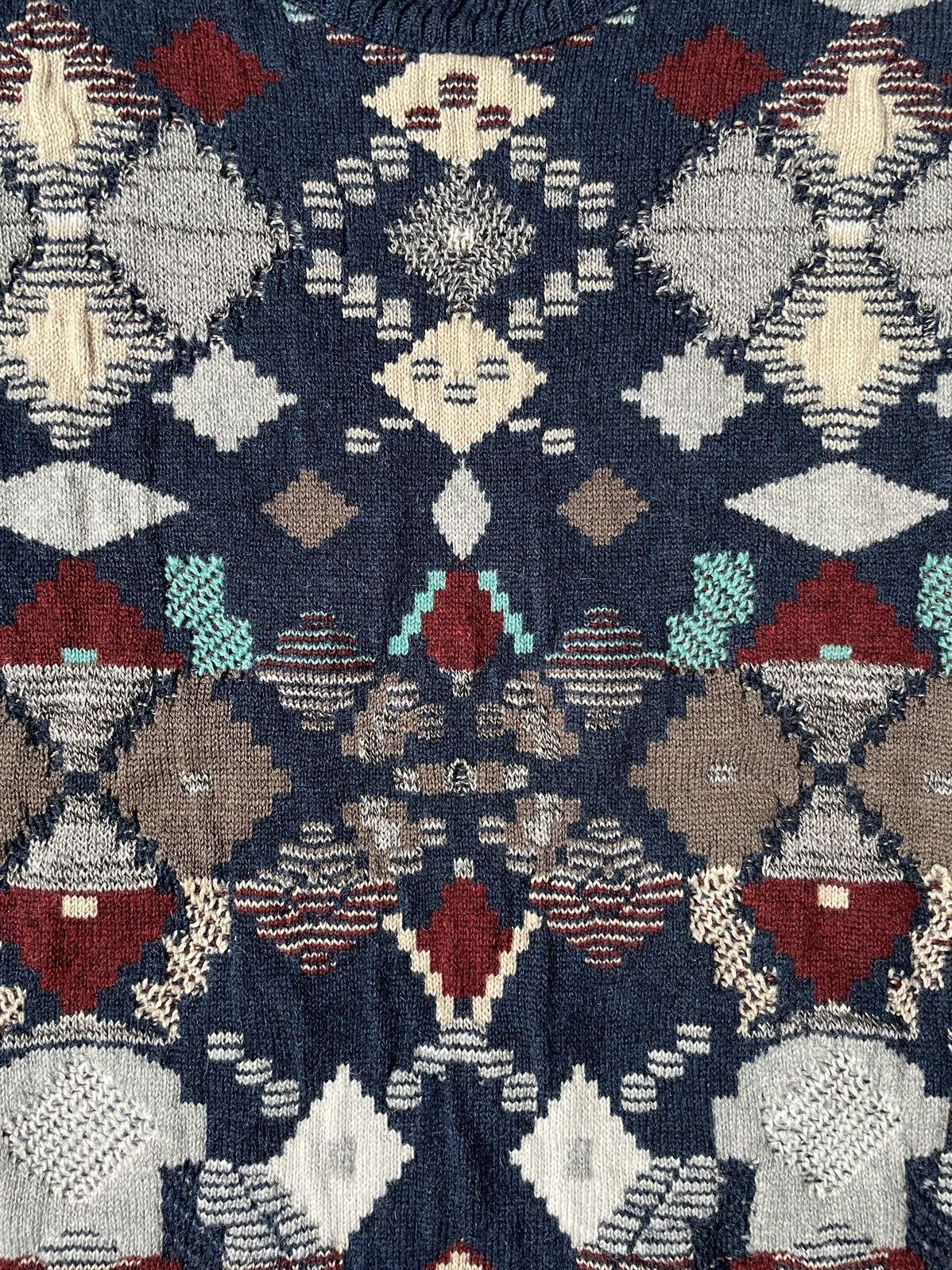 Raf Simons A/W 02 ‘Virginia Creeper’ Oversized Fair Isle Sweater Size US M / EU 48-50 / 2 - 4 Thumbnail