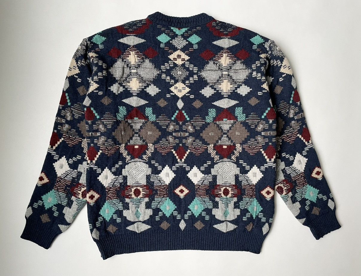 Raf Simons A/W 02 ‘Virginia Creeper’ Oversized Fair Isle Sweater Size US M / EU 48-50 / 2 - 12 Thumbnail