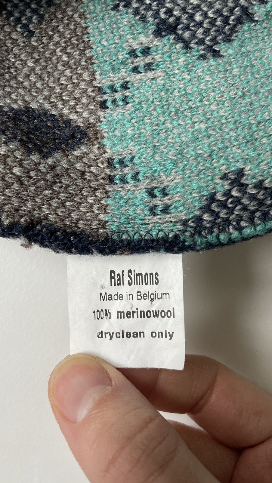 Raf Simons A/W 02 ‘Virginia Creeper’ Oversized Fair Isle Sweater Size US M / EU 48-50 / 2 - 10 Thumbnail