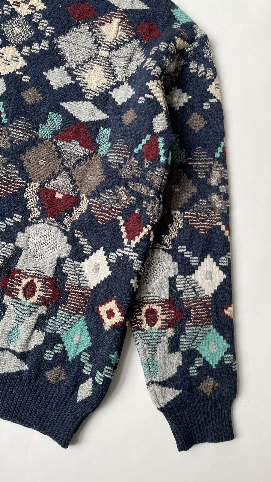Raf Simons A/W 02 ‘Virginia Creeper’ Oversized Fair Isle Sweater Size US M / EU 48-50 / 2 - 7 Thumbnail