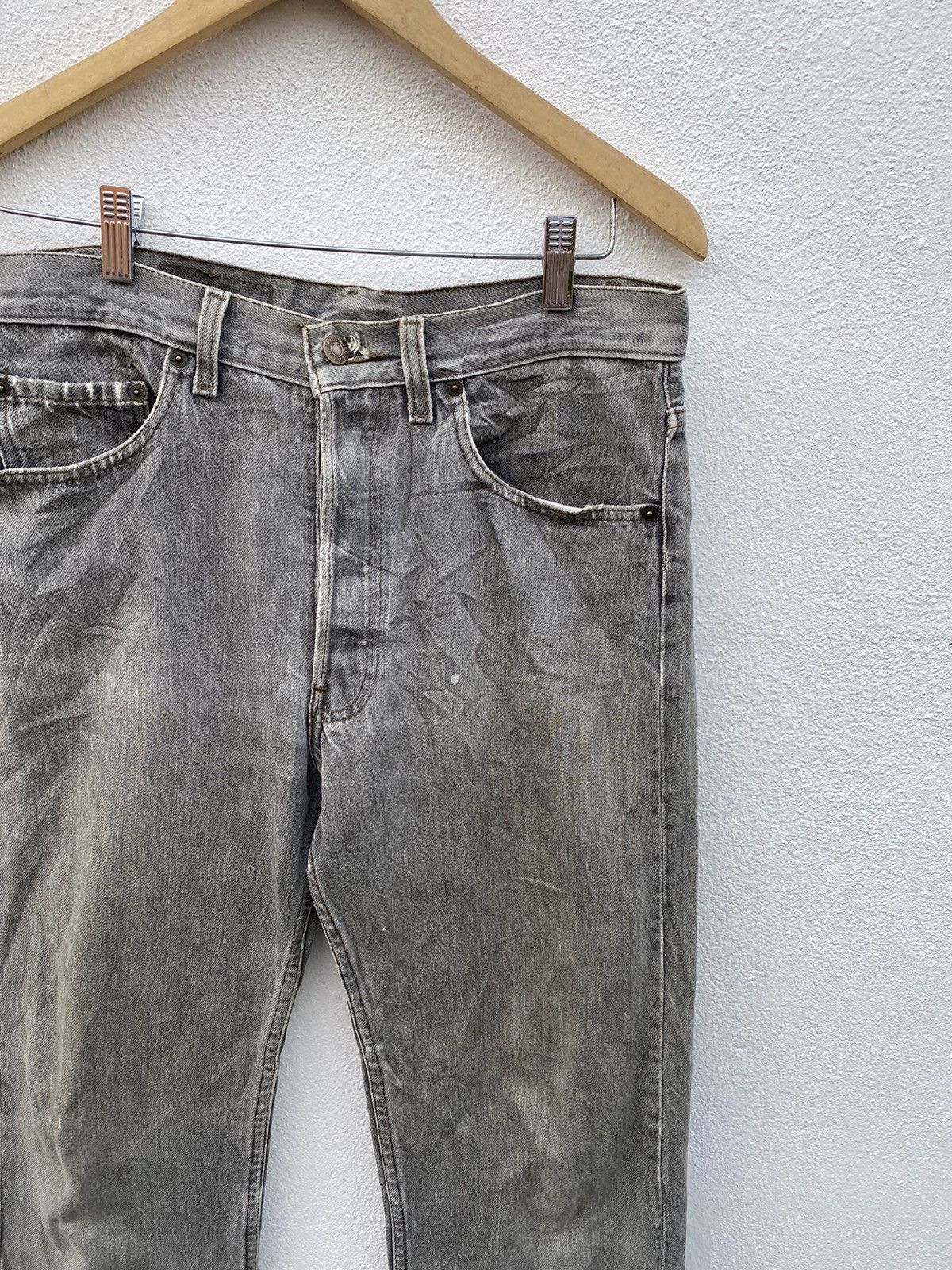 Levi's Vintage Levis 501 black faded jeans size 32 Size US 32 / EU 48 - 3 Thumbnail