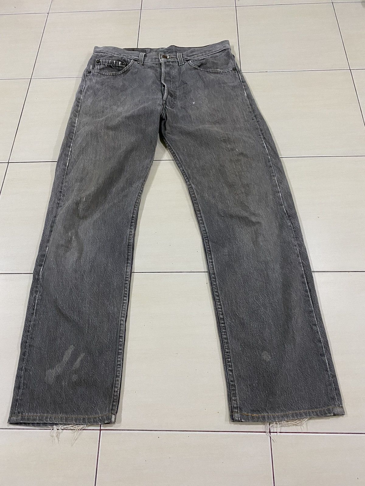 Levi's Vintage Levis 501 black faded jeans size 32 Size US 32 / EU 48 - 17 Thumbnail