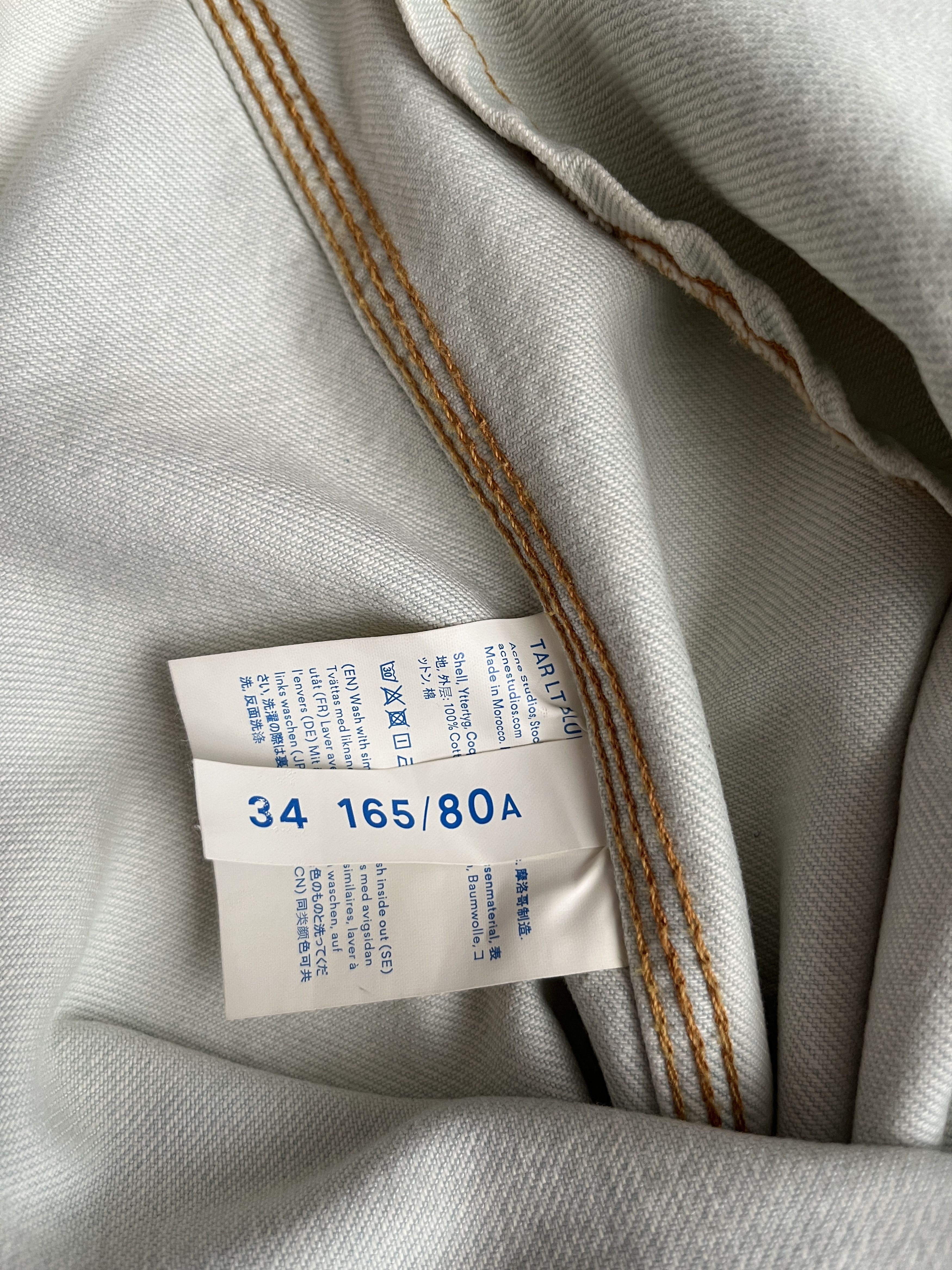Acne Studios ⚡️QUICK SALE⚡️Acne Studios Bla Konst Pale Blue Denim Shirt Size US XS / EU 42 / 0 - 4 Thumbnail