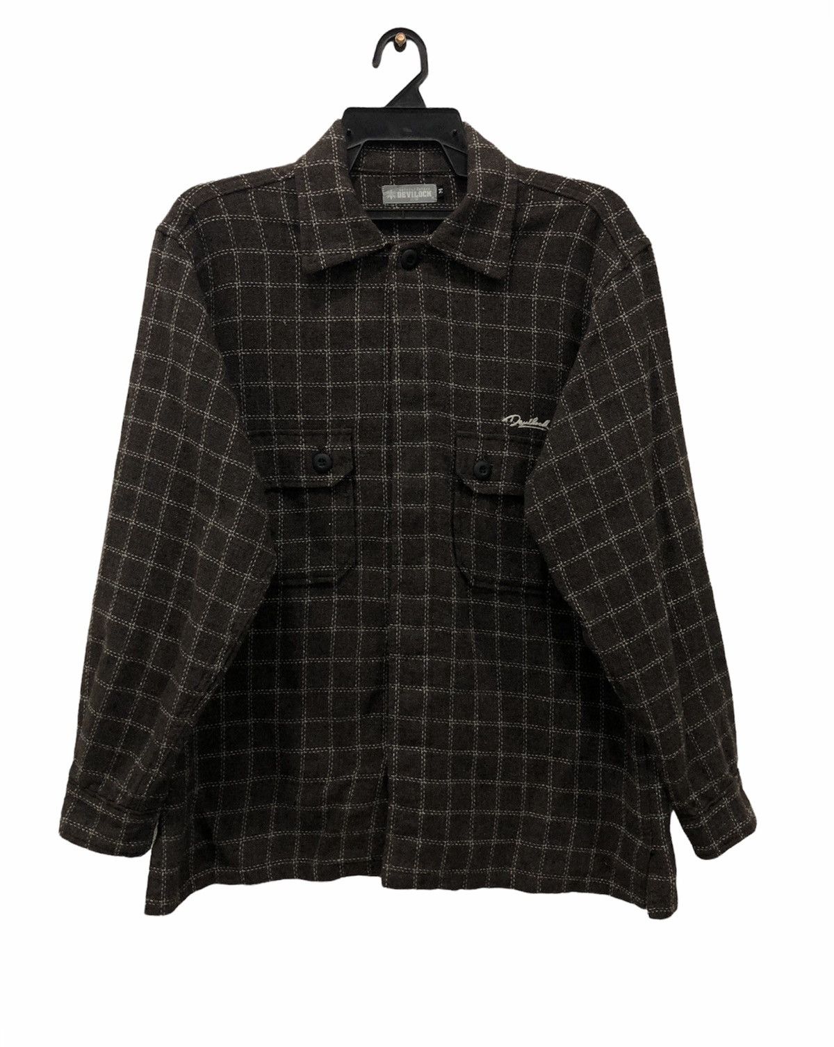 image of Devilock Natural Future Shirt Button Up in Brown, Men's (Size Medium)