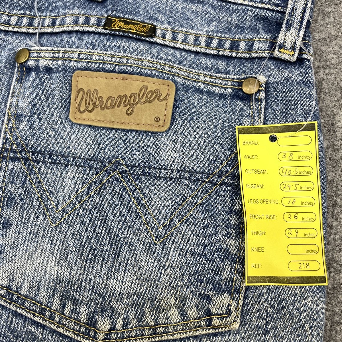 Vintage × Wrangler Vintage Wrangler Faded Blue Jeans - wc 218 Size US 38 / EU 54 - 10 Thumbnail