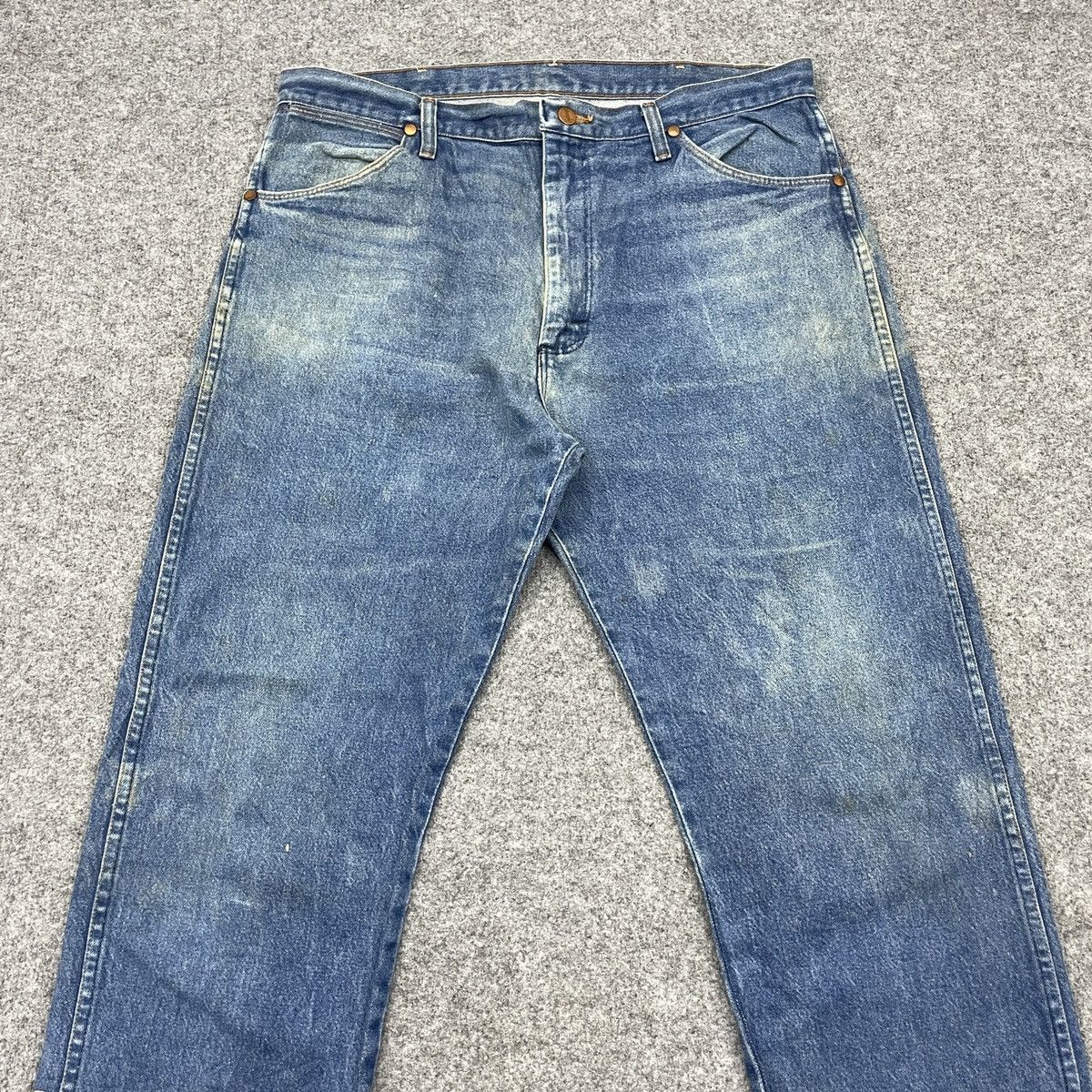 Vintage × Wrangler Vintage Wrangler Faded Blue Jeans -wc 219 Size US 37 - 3 Thumbnail
