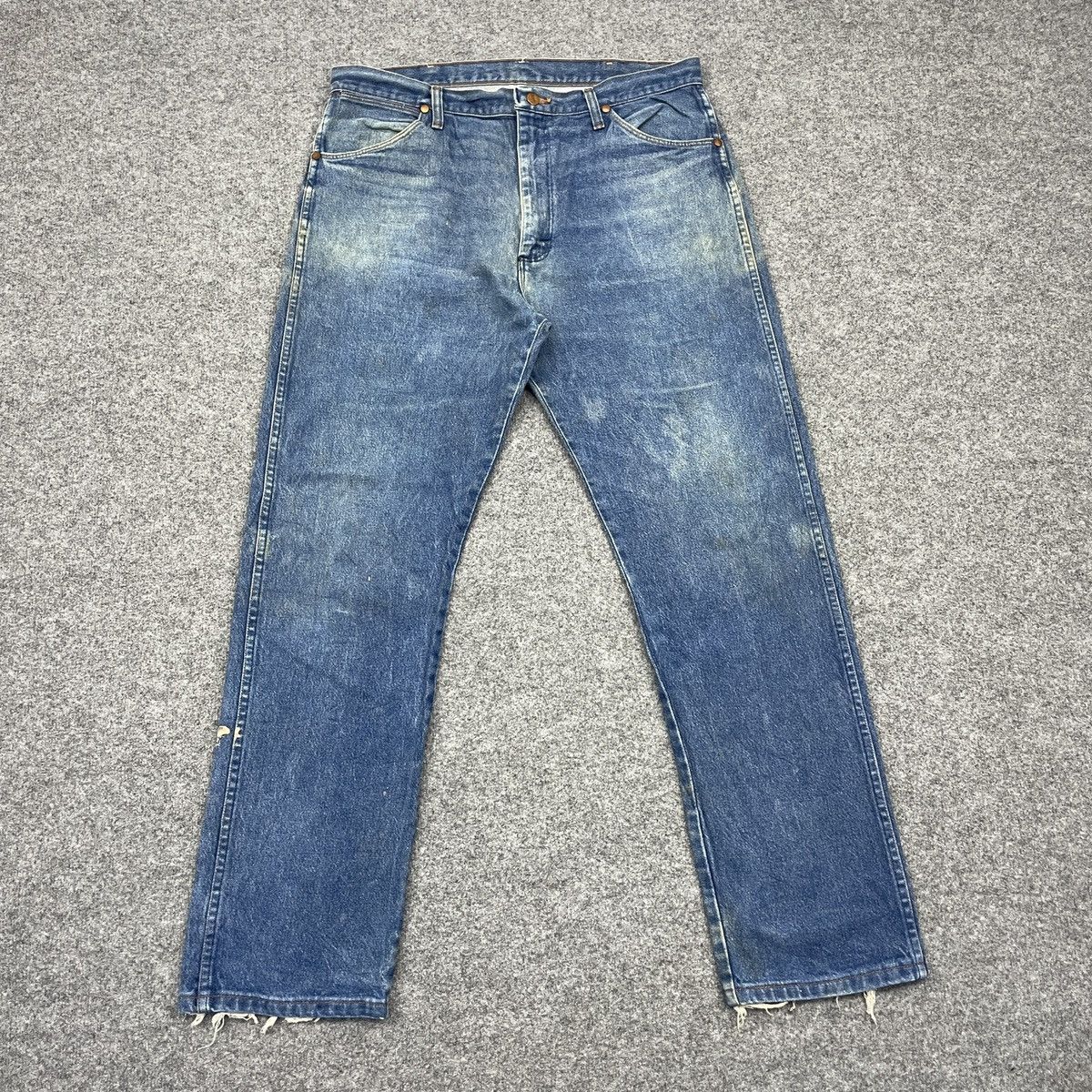 Vintage × Wrangler Vintage Wrangler Faded Blue Jeans -wc 219 Size US 37 - 1 Thumbnail
