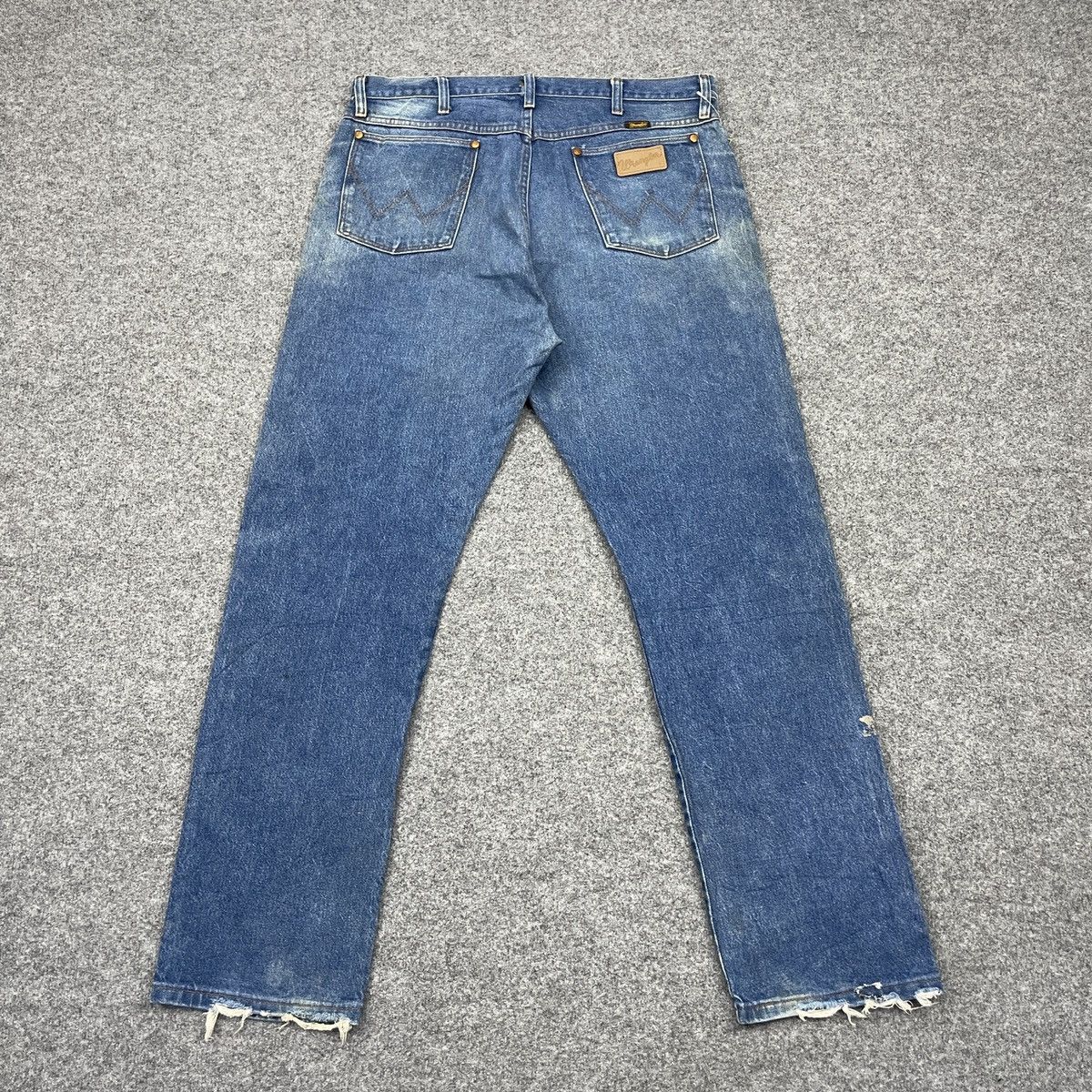 Vintage × Wrangler Vintage Wrangler Faded Blue Jeans -wc 219 Size US 37 - 2 Thumbnail