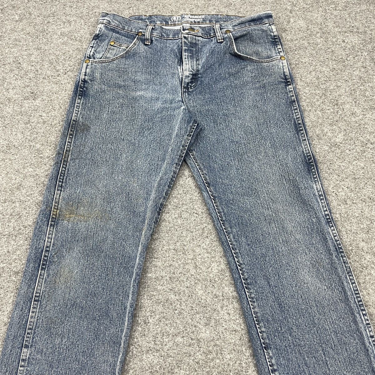 Vintage × Wrangler Vintage Wrangler Faded Blue Jeans -wc 208 Size US 33 - 3 Thumbnail