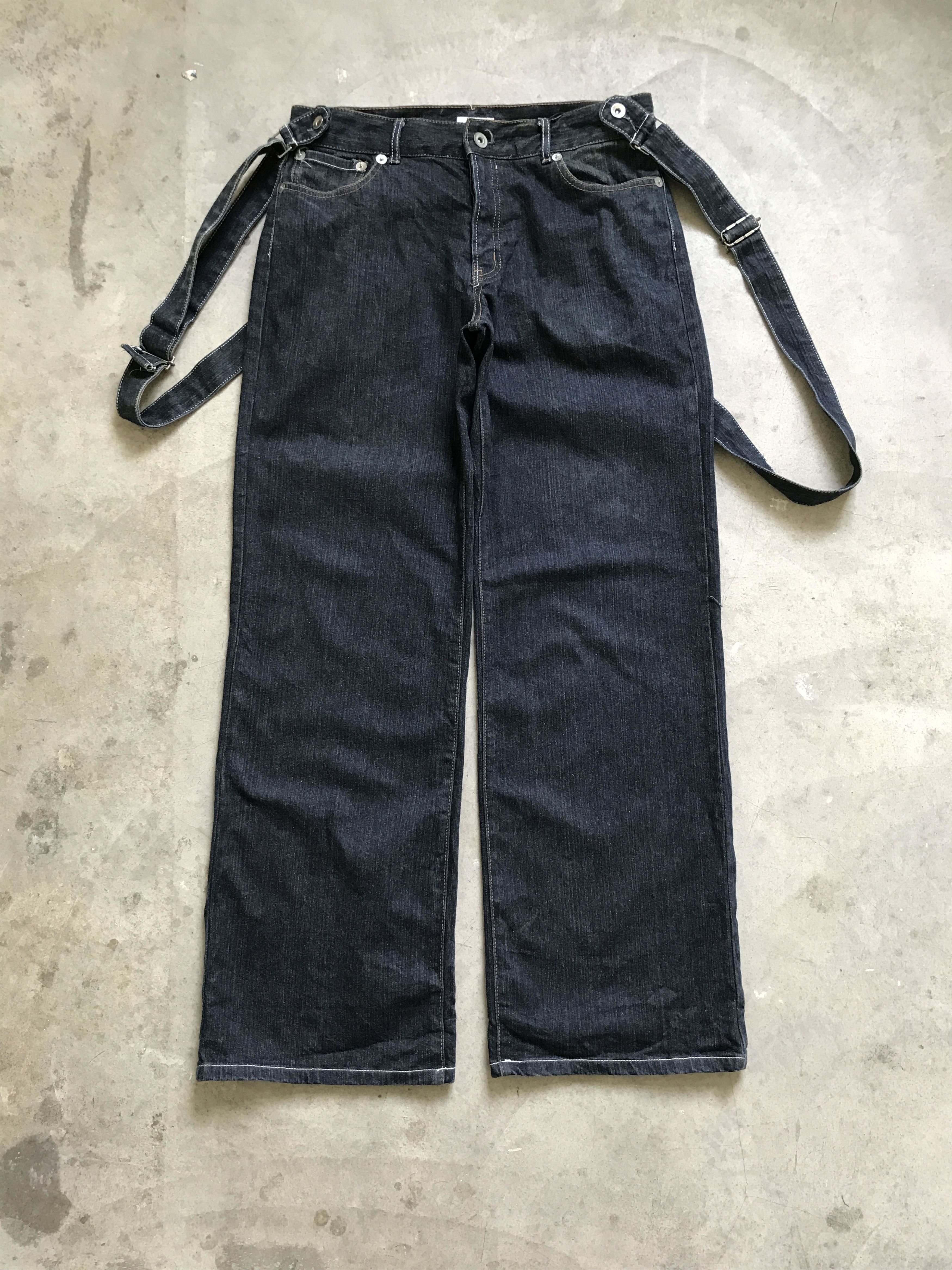 image of Military D81 Open Arms Japan Hakama Jeans Visvim Design in Denim, Men's (Size 34)