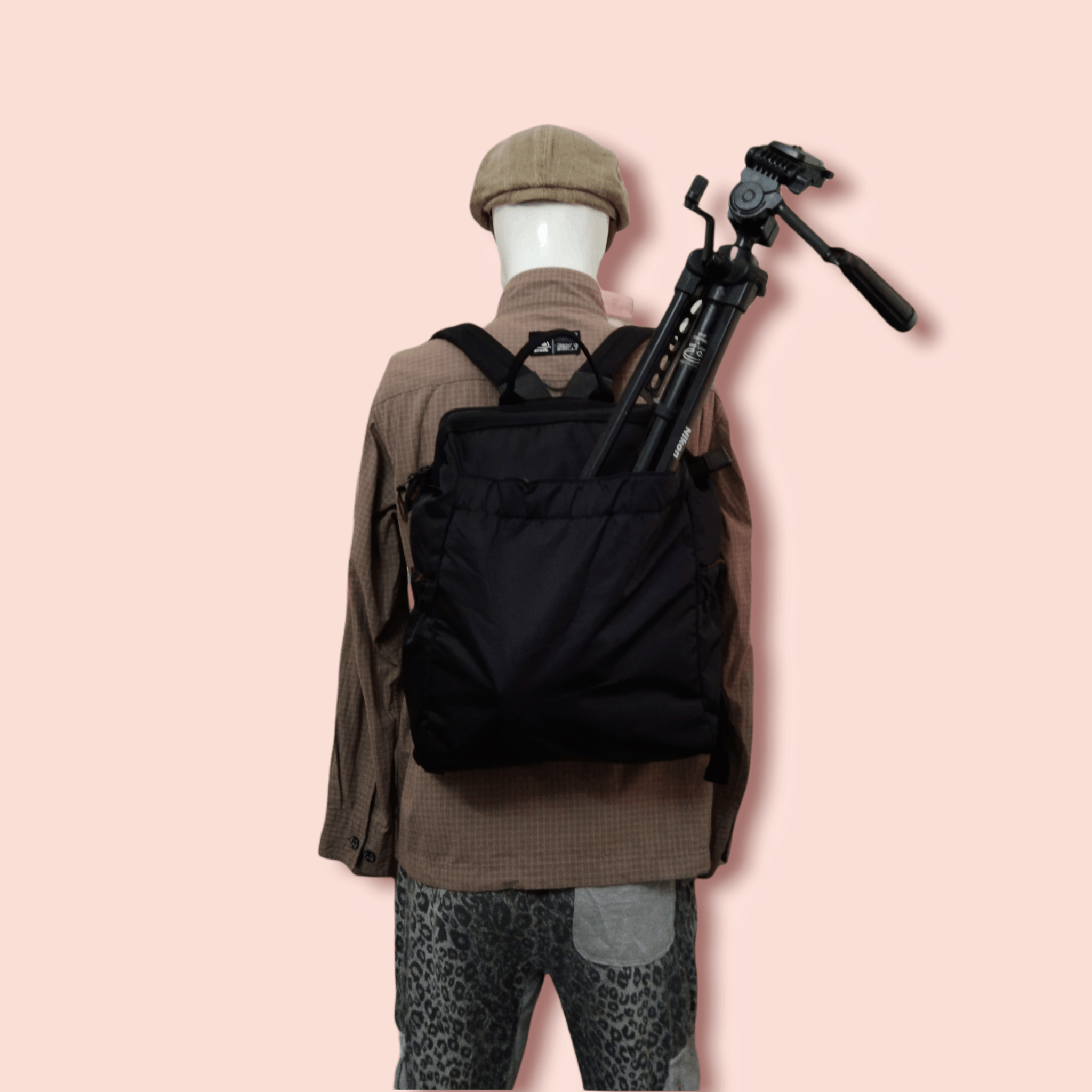 image of Artisan Outfitters Artisan & Artist Camera Utility Bagpack in Black/Red, Men's