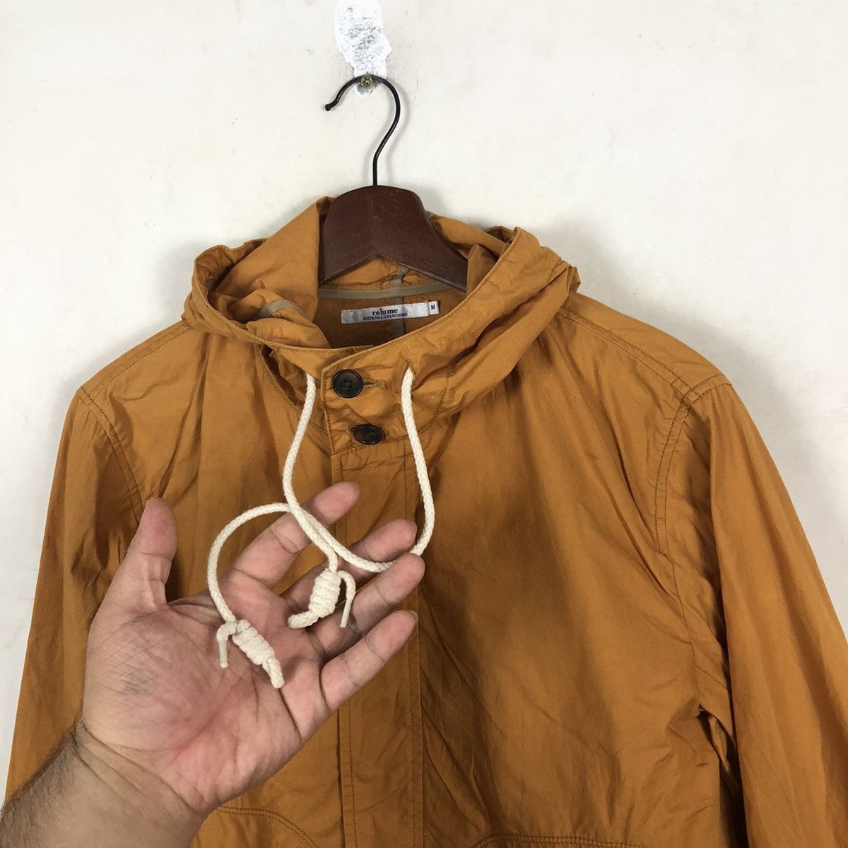 Japanese Brand RELUME JOURNAL STANDARD HOODIE SURVIVAL JACKET Size US M / EU 48-50 / 2 - 4 Thumbnail