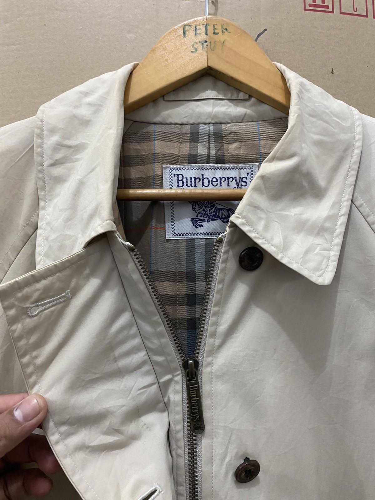 Burberry × Designer × Vintage Vintage Burberrys Transcoat Novacheck Lining. Size US L / EU 52-54 / 3 - 4 Thumbnail