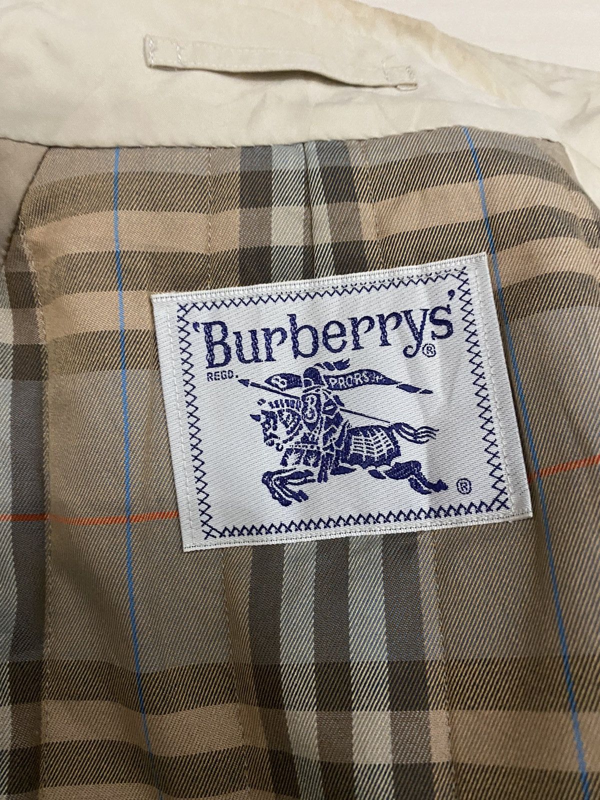 Burberry × Designer × Vintage Vintage Burberrys Transcoat Novacheck Lining. Size US L / EU 52-54 / 3 - 8 Thumbnail