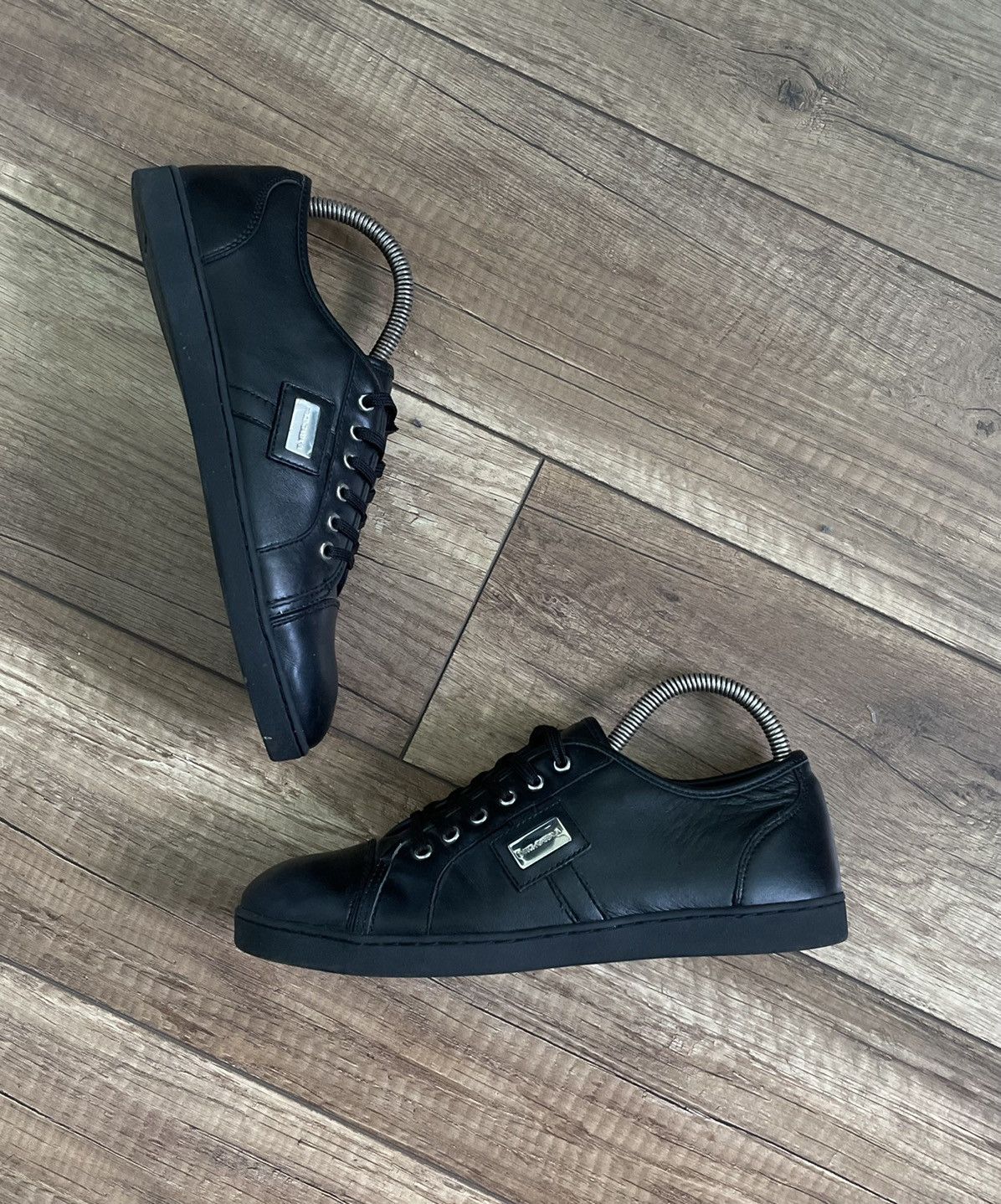 Dolce & Gabbana Dolce & Gabbana Low Top Leather Shoes Sneakers Size US 8 / IT 38 - 2 Thumbnail