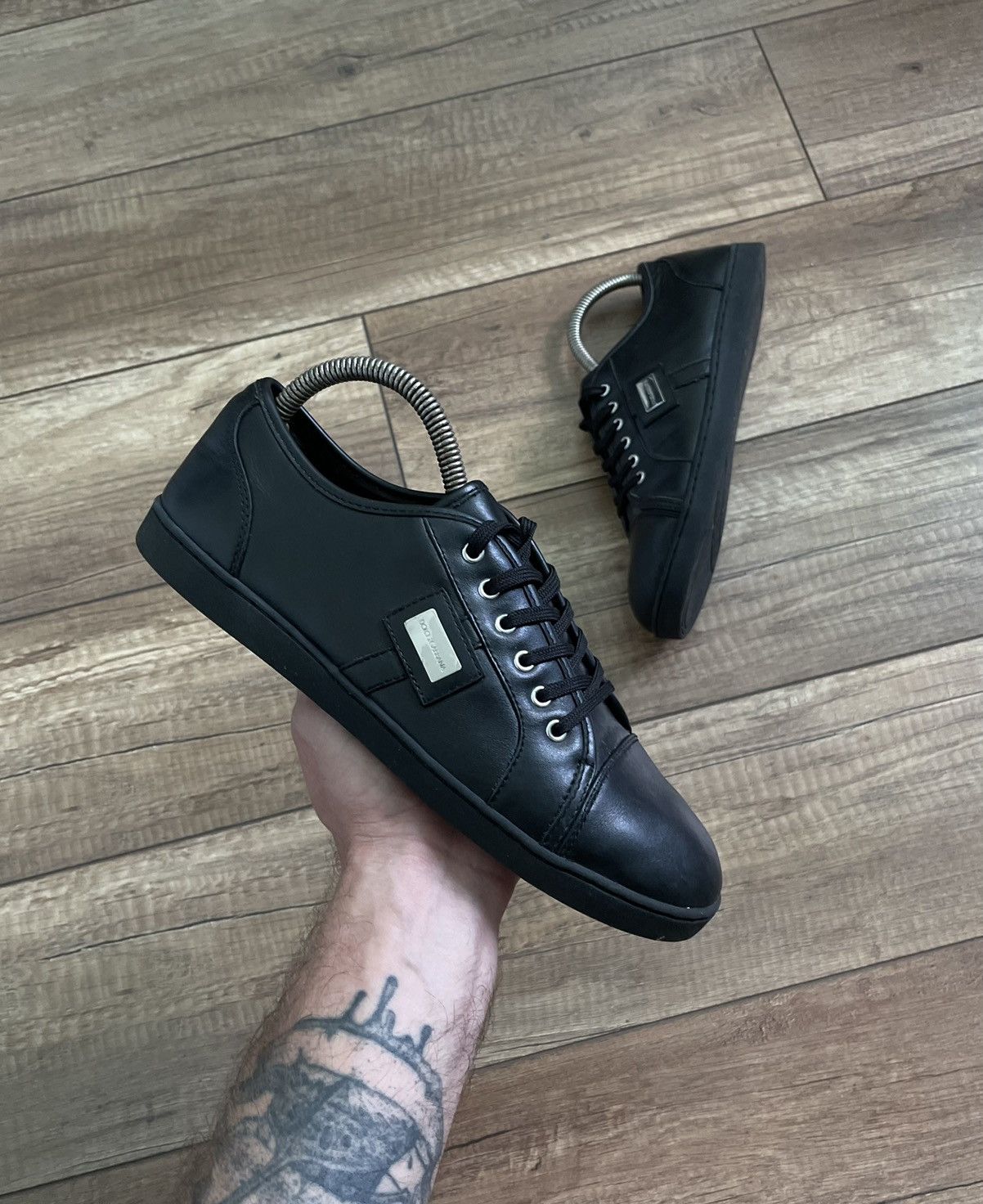 Dolce & Gabbana Dolce & Gabbana Low Top Leather Shoes Sneakers Size US 8 / IT 38 - 1 Thumbnail