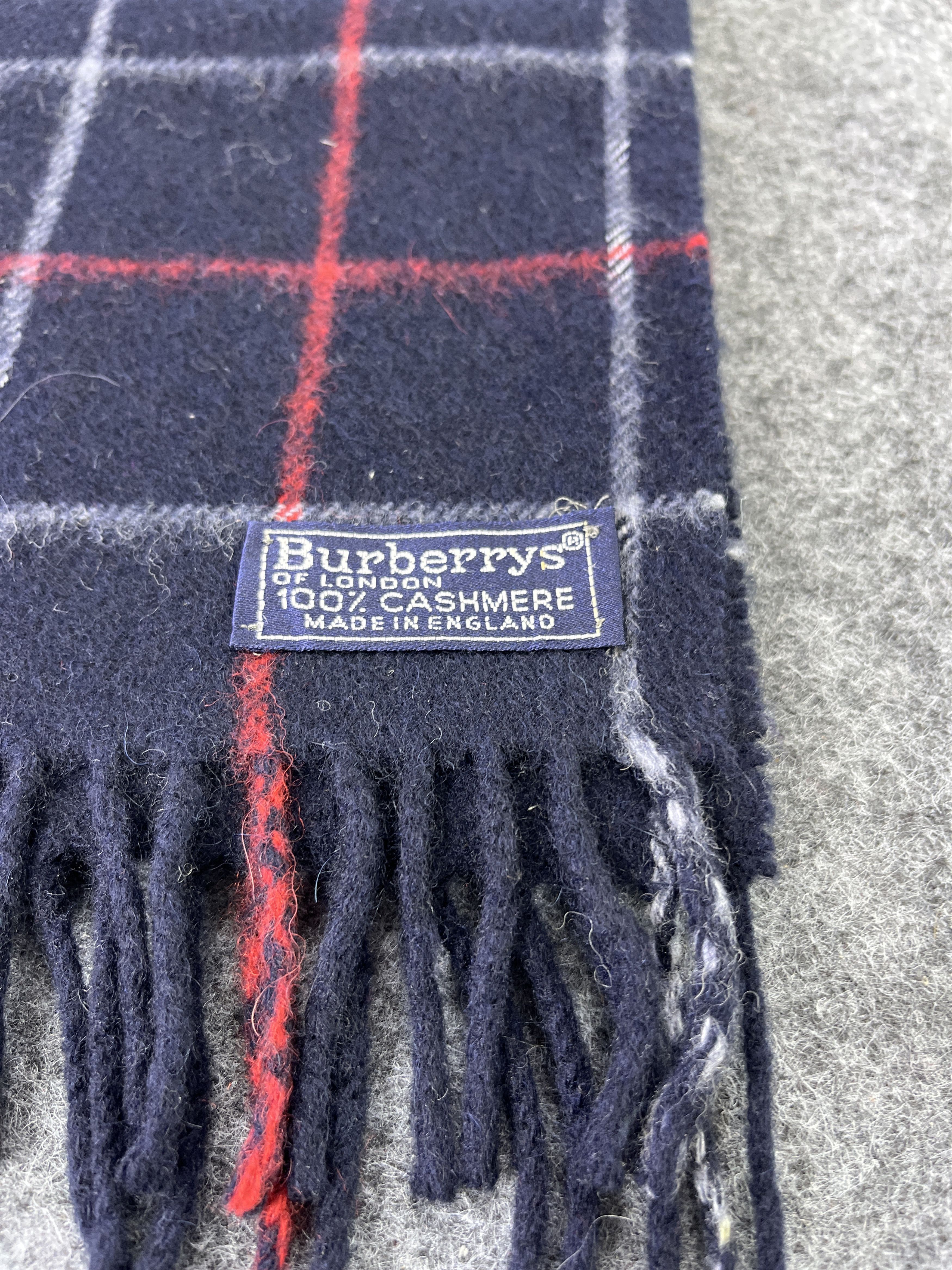 Burberry BURBERRY CASHMERE CHECK SCARVES / MUFFLER / NECKWEAR T019 Size ONE SIZE - 9 Thumbnail
