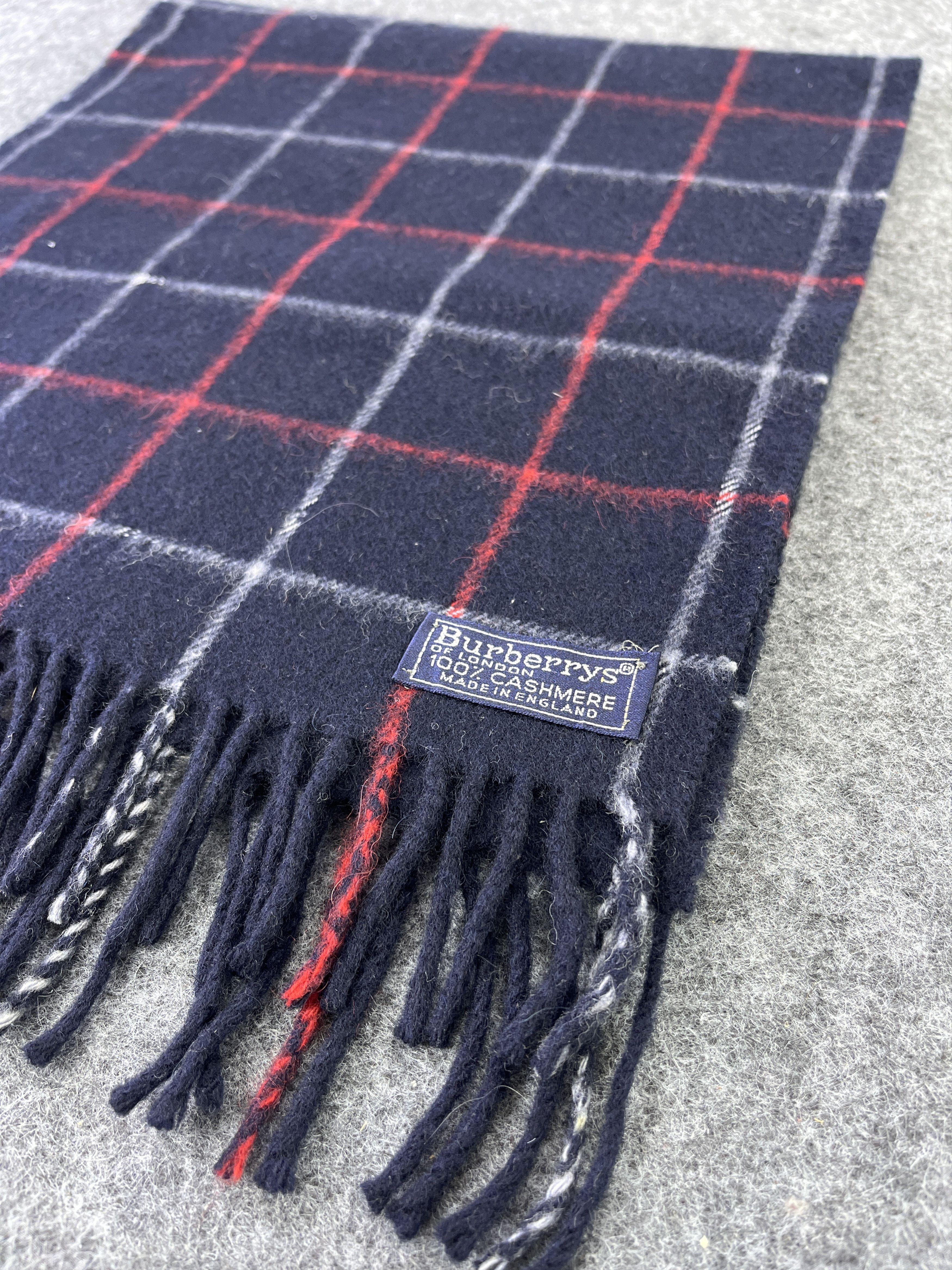 Burberry BURBERRY CASHMERE CHECK SCARVES / MUFFLER / NECKWEAR T019 Size ONE SIZE - 5 Thumbnail