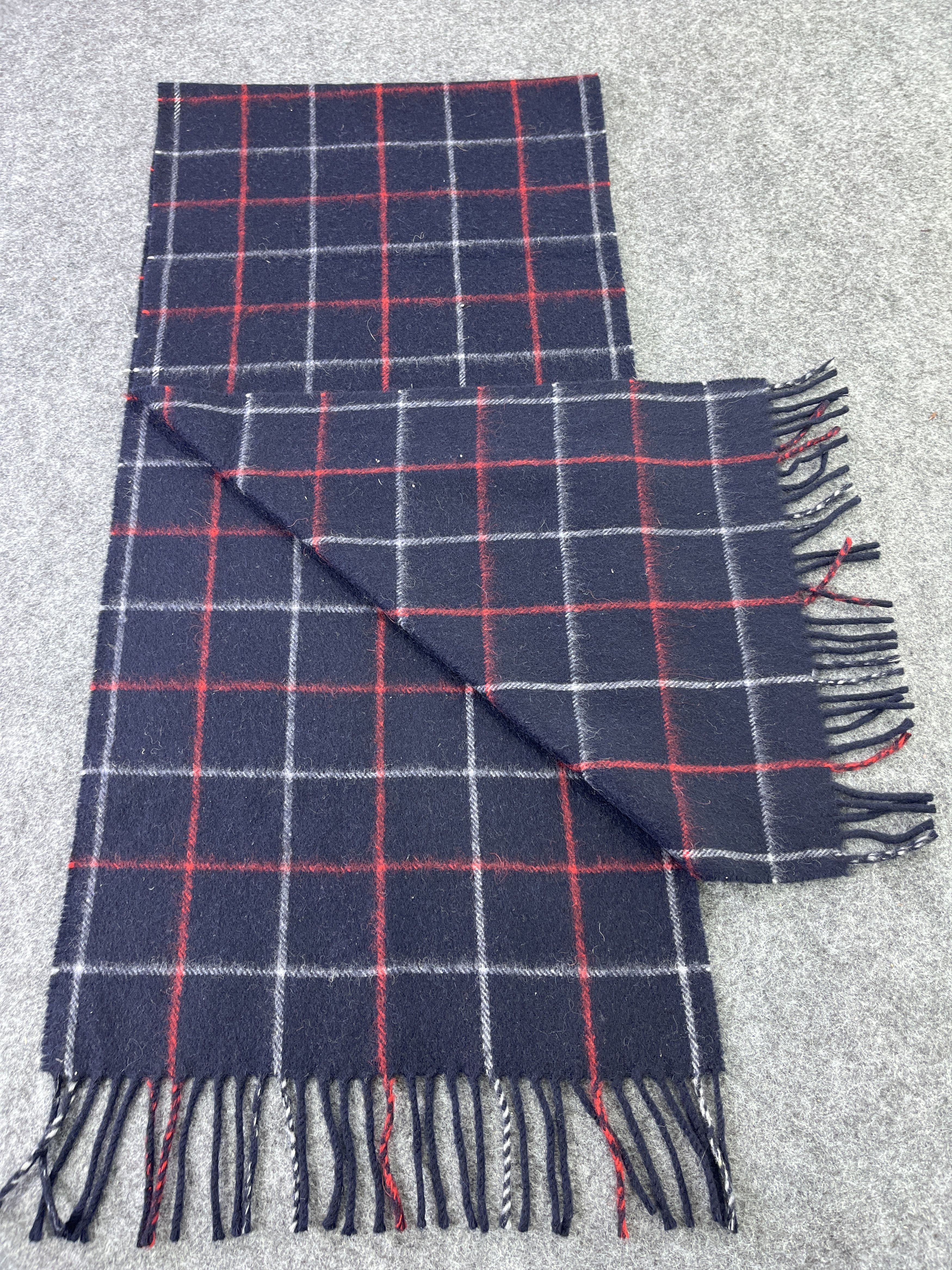 Burberry BURBERRY CASHMERE CHECK SCARVES / MUFFLER / NECKWEAR T019 Size ONE SIZE - 4 Thumbnail